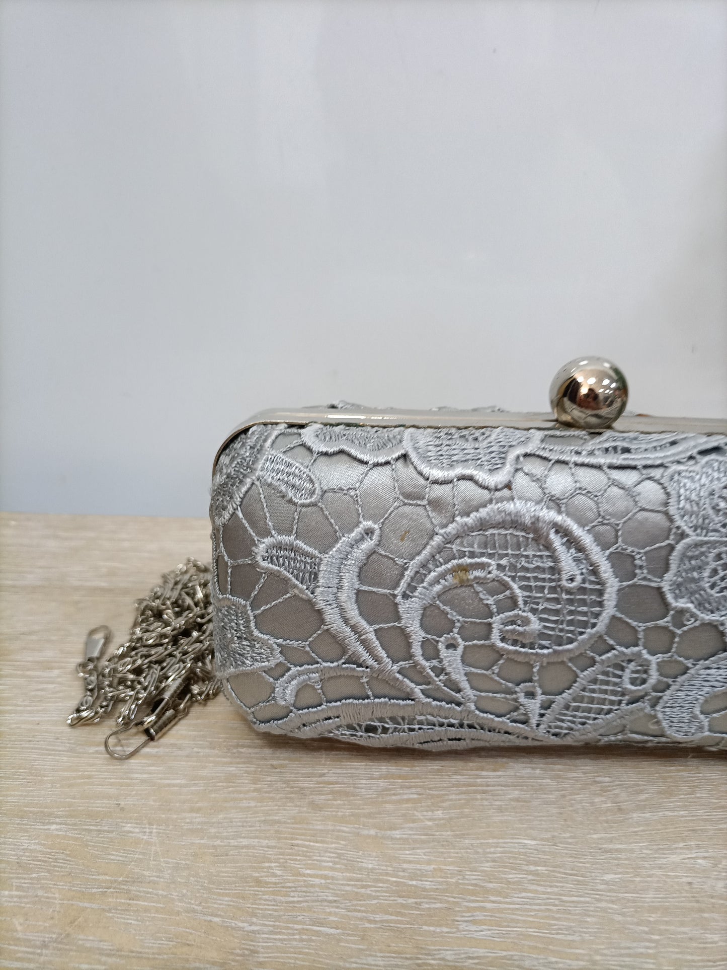 OTHERS. Gray lace bag (tara)