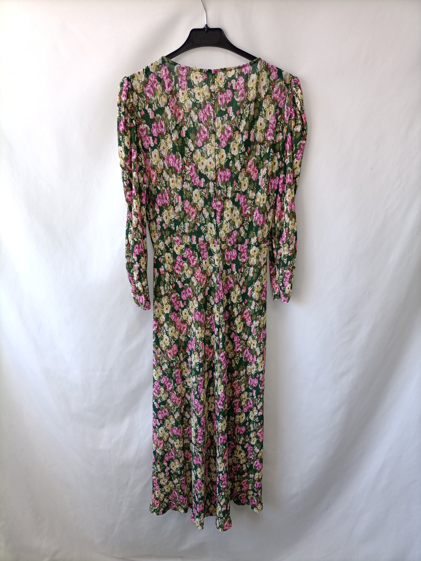 MANGO. vestido midi flores T.m