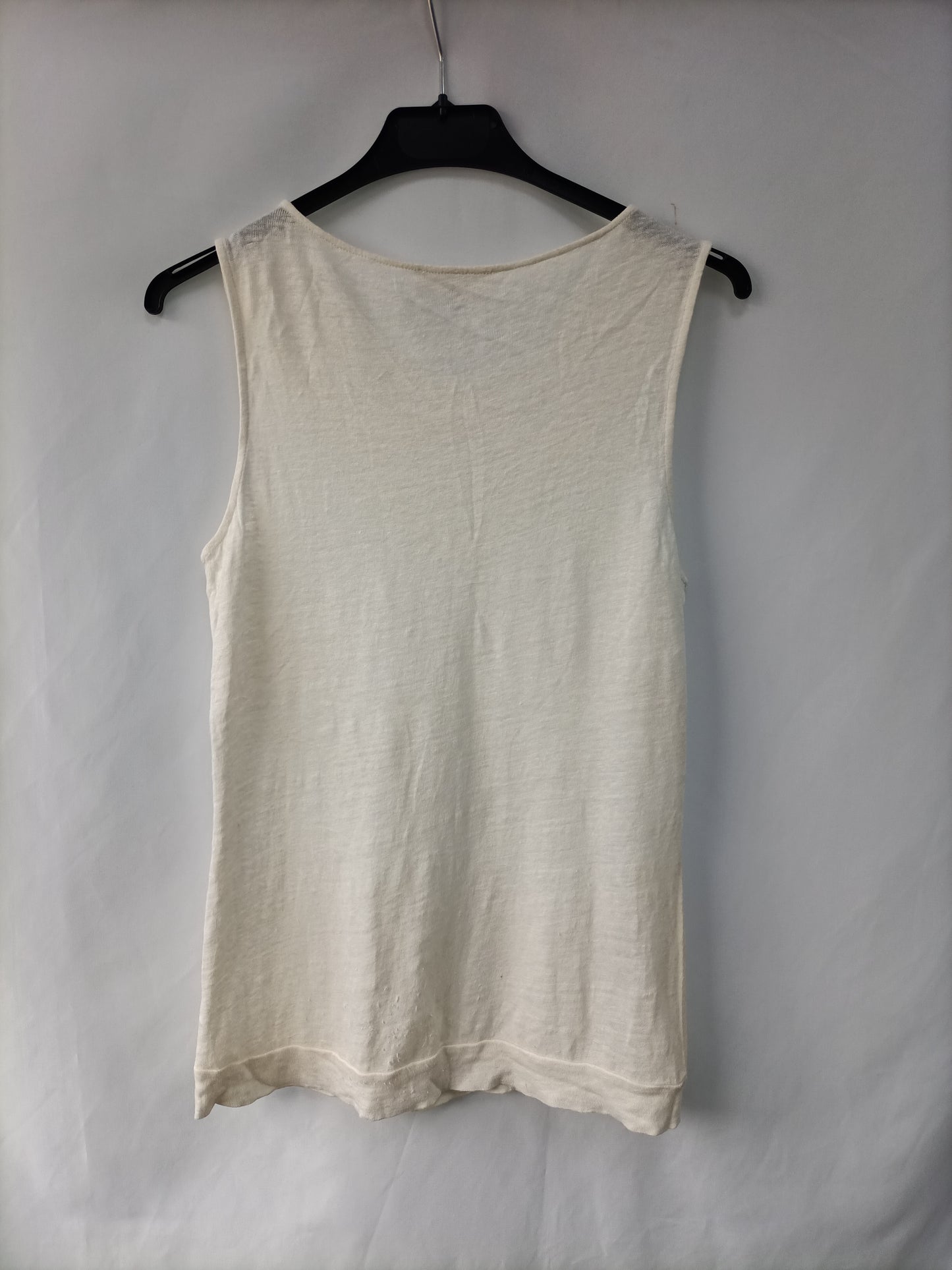 MASSIMO DUTTI. Fluid white TS top