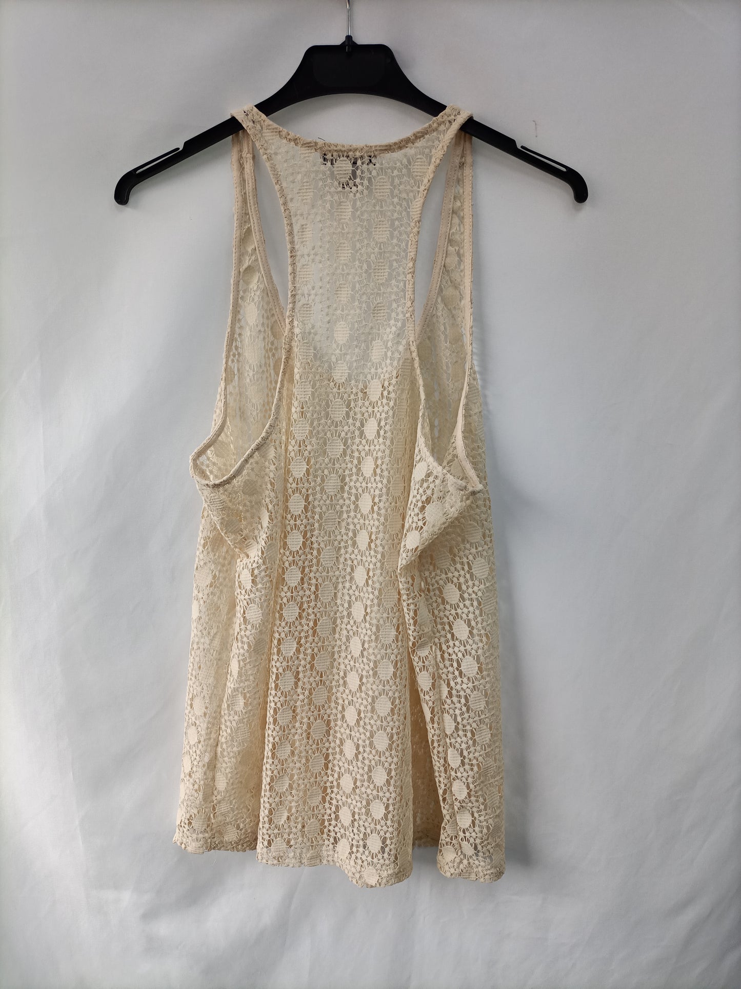 SFERA. Beige crochet top TM