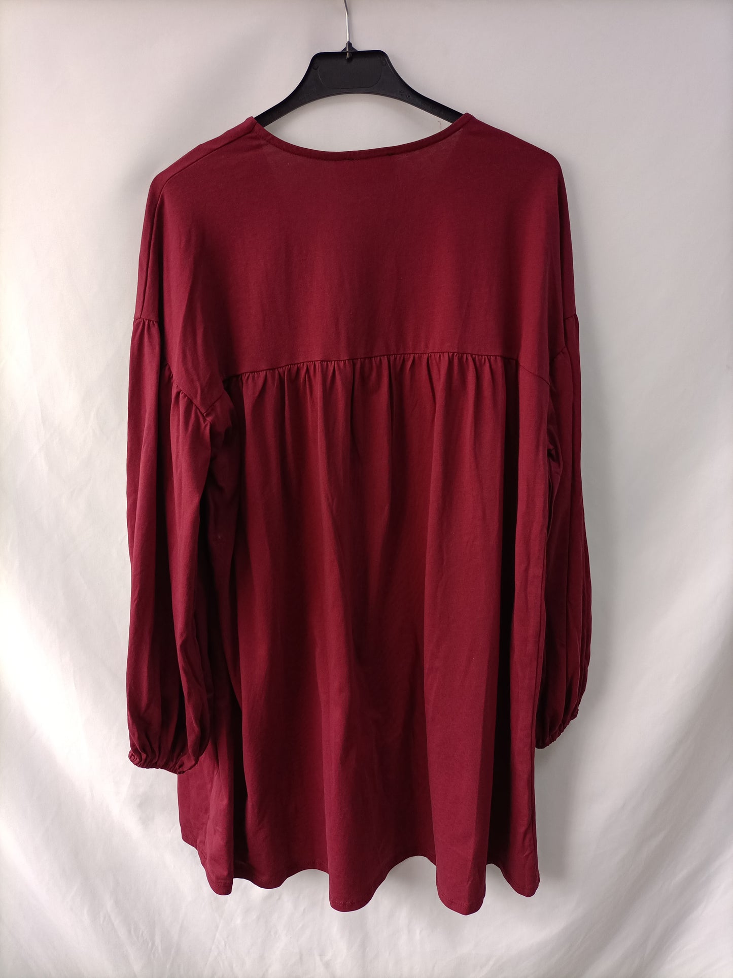 ASOS. Burgundy Button-Down Dress, Size 40