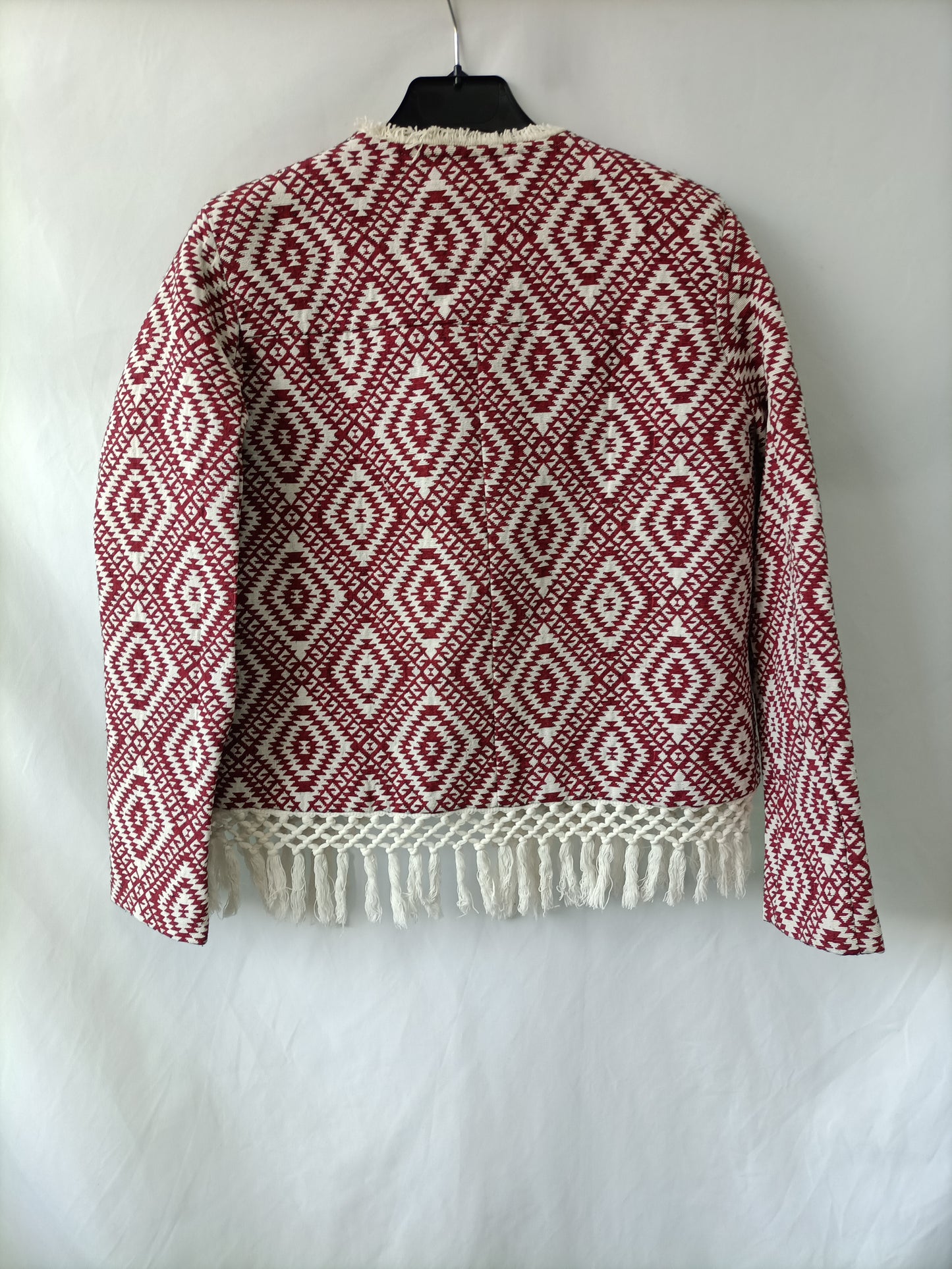 LES CANEBIERS. Chaqueta étnica flecos T.xl (m/l)