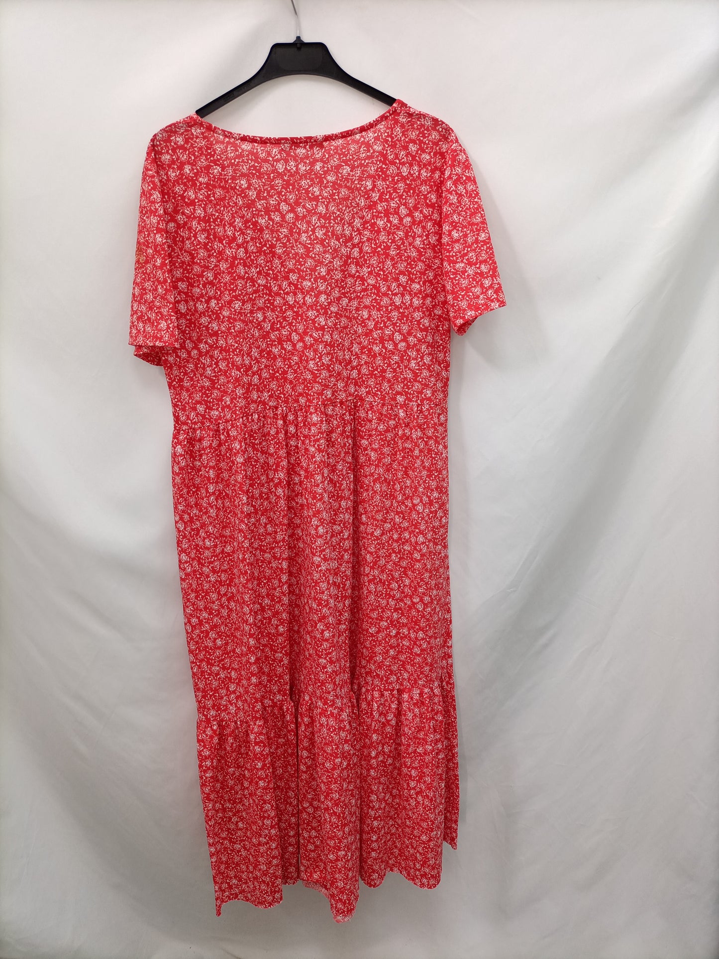 ZARA.Vestido anchito Flores T.M