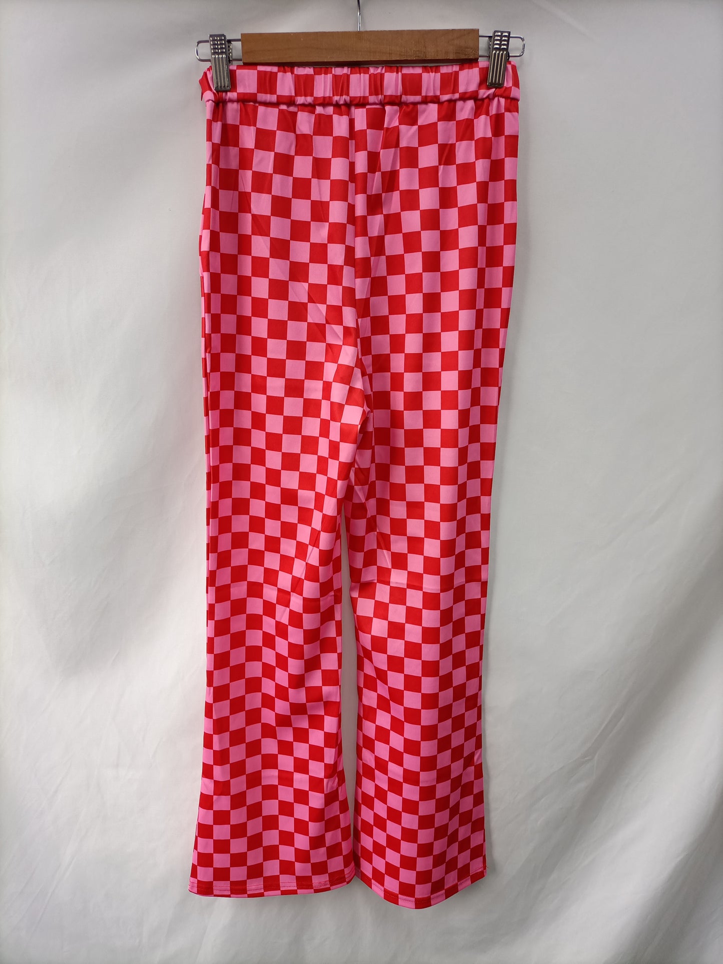 OTHERS. Checkered bell-bottom trousers Ts