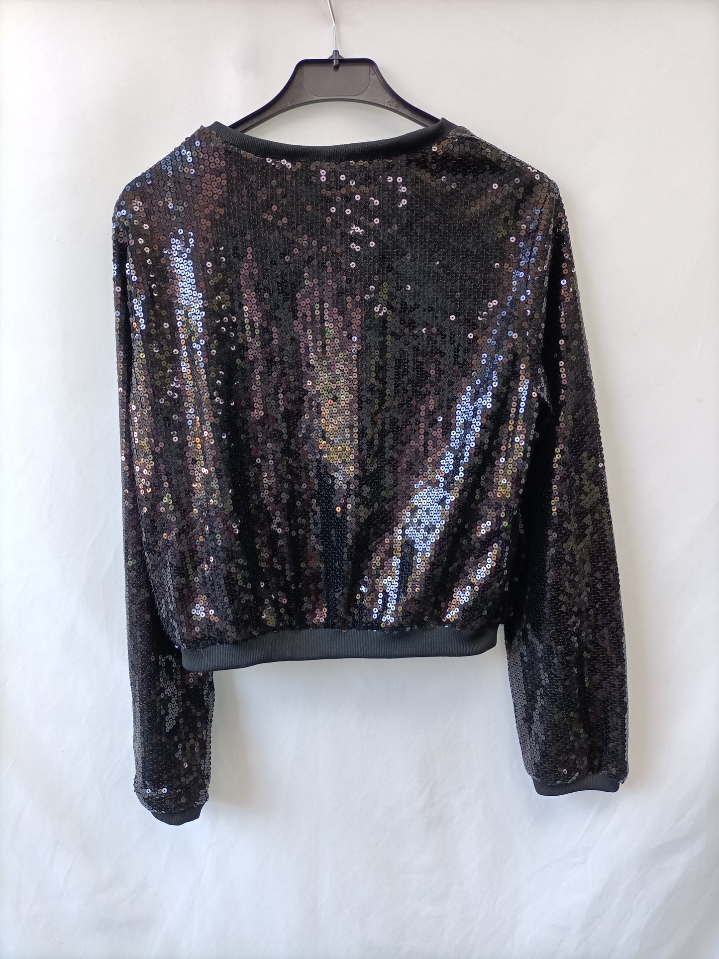 H&M. Bomber lentejuelas T.40 (m)