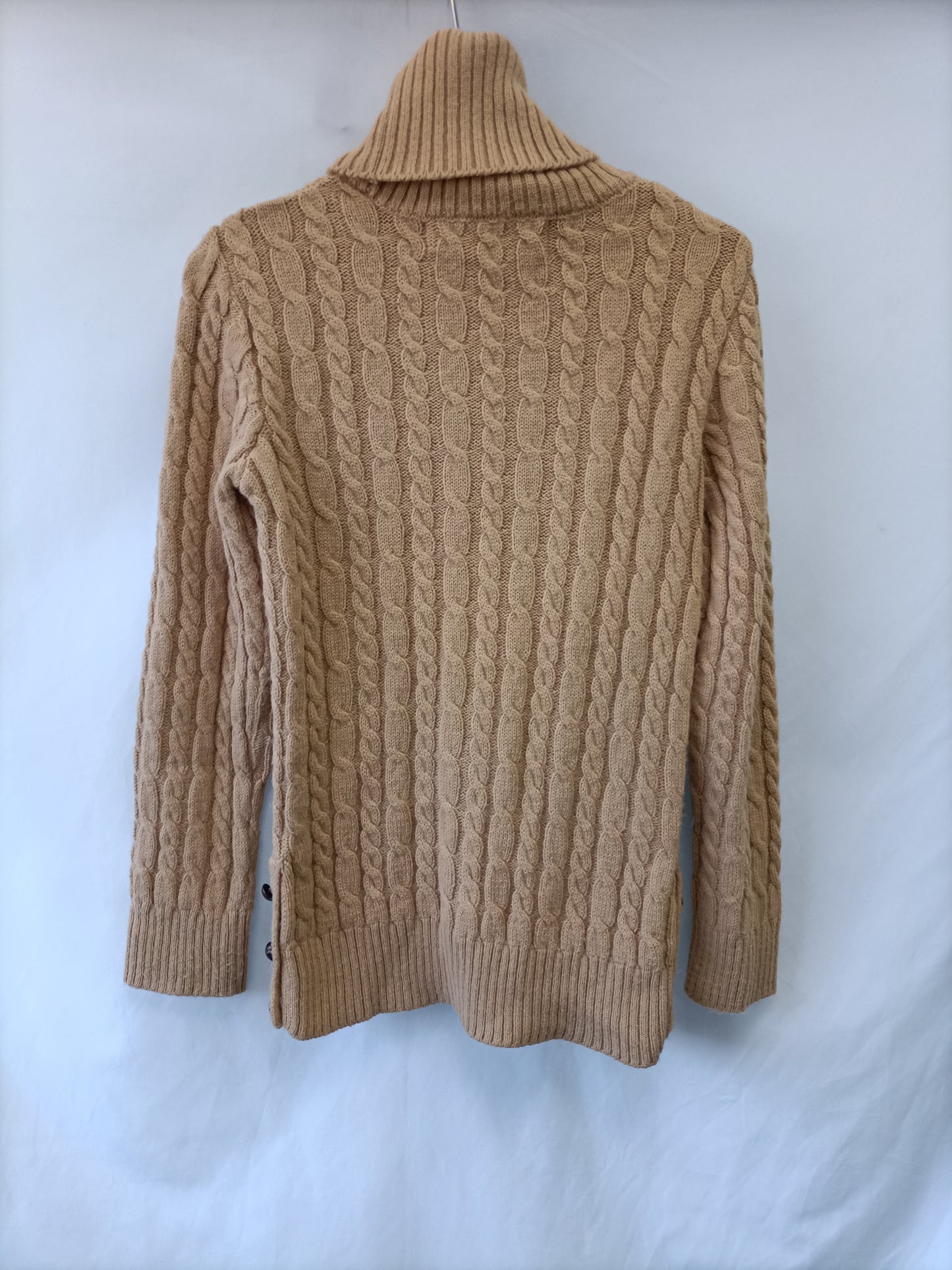 ZARA.Jersey beige ochos T.s