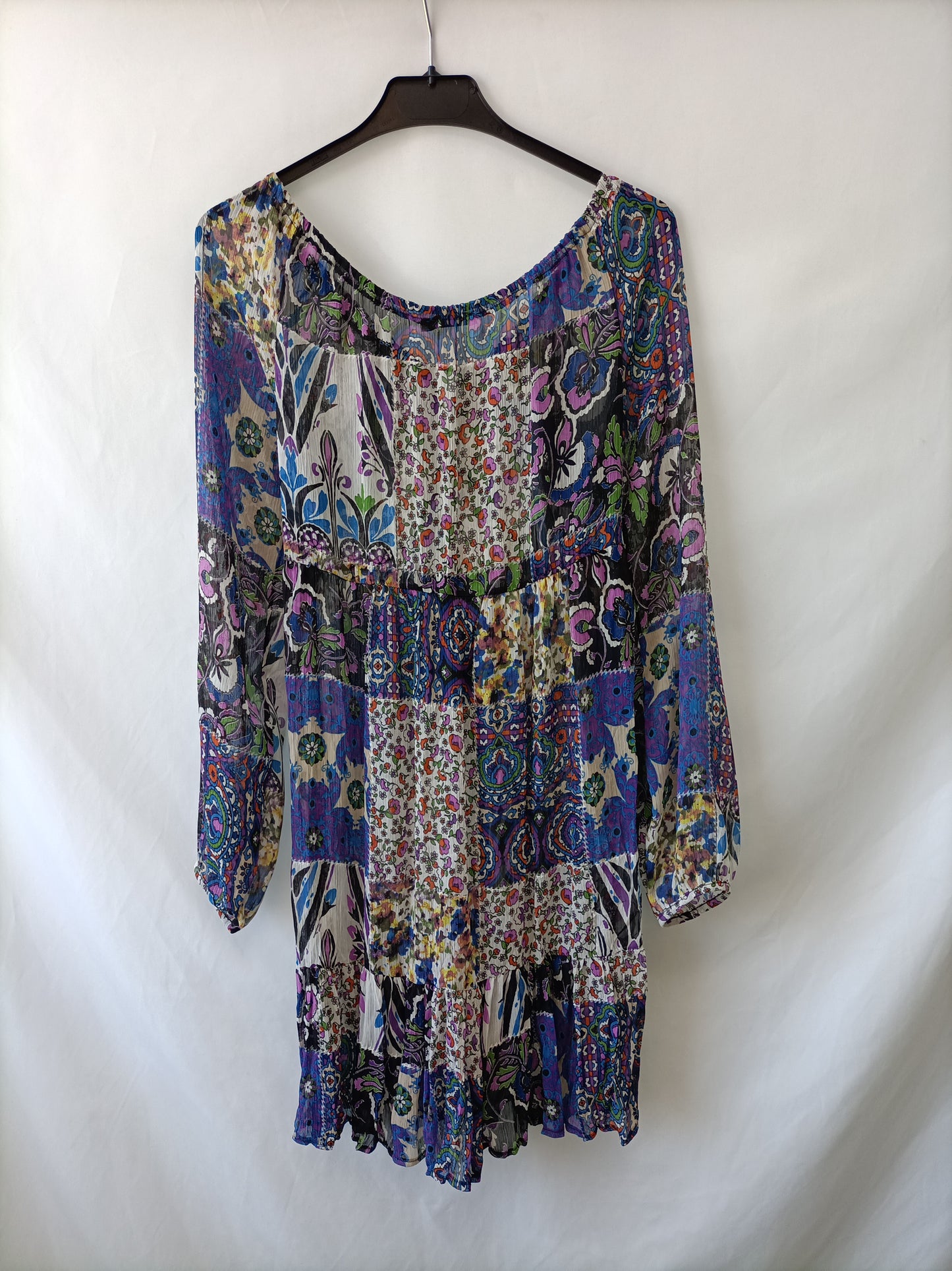MAILLE DEMOSELLE.Vestido hippie chic T.u
