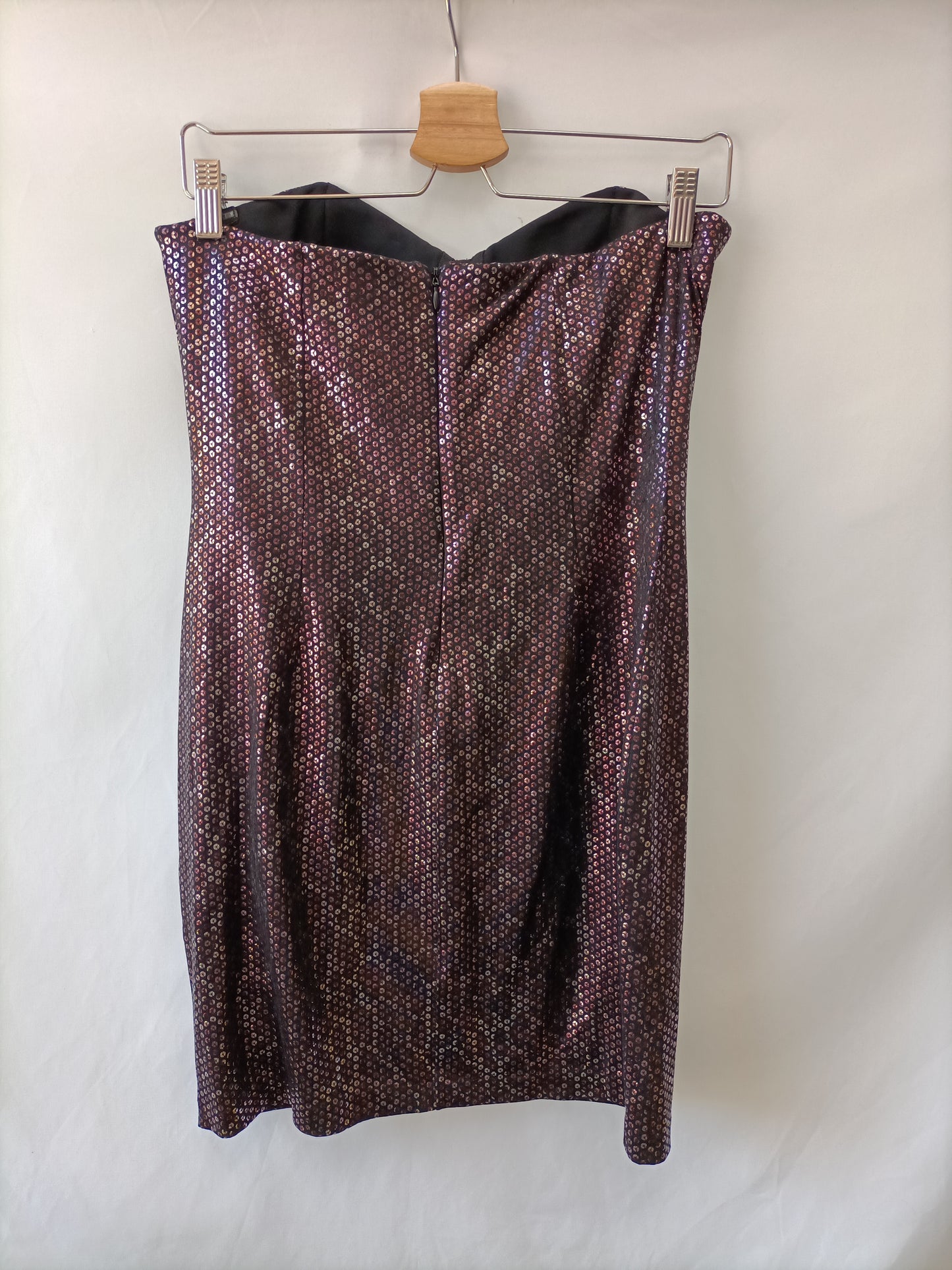 MANGO.Vestido palabra de honor T.l