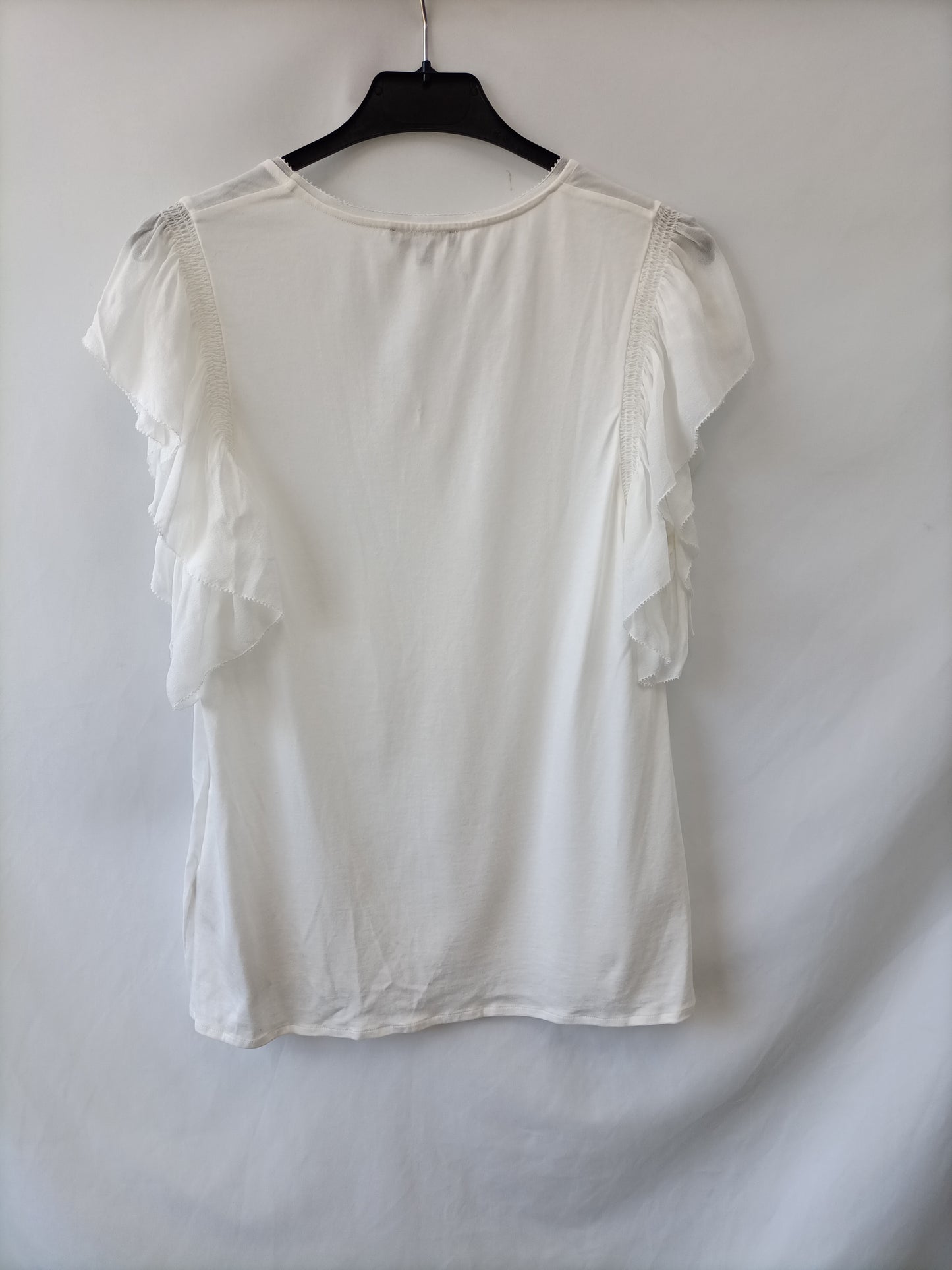 MASSIMO DUTTI.100% silk Ts blouse
