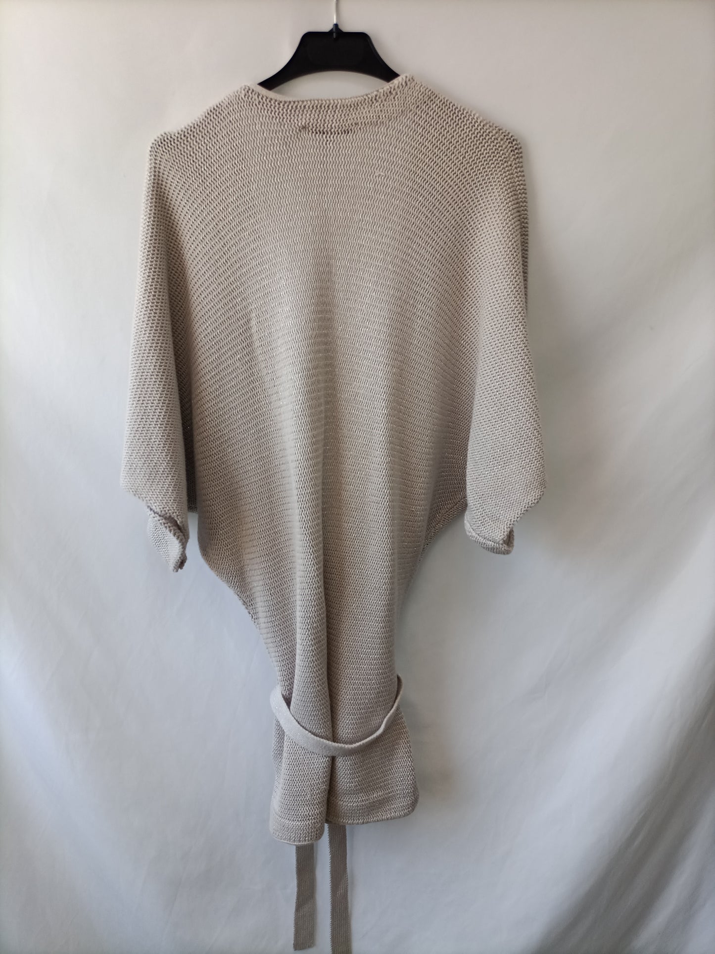 MAJE. Cárdigan gris hilos T.s/m