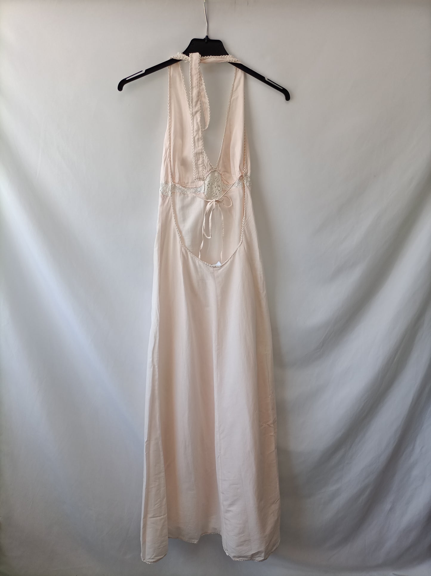 BA&SH. Vestido largo rosa. T.3 (m)