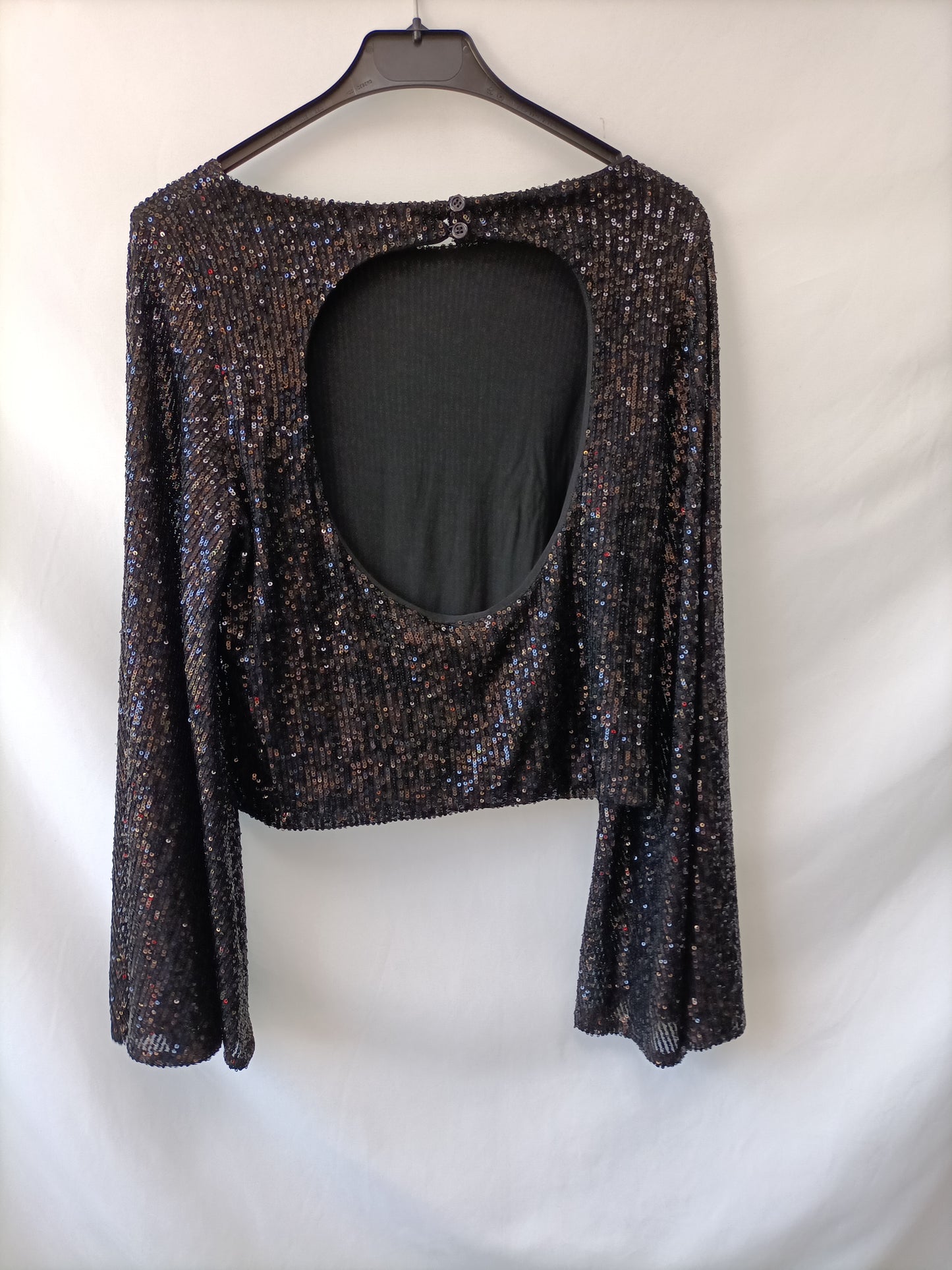 PAIRED.Top lentejuelas T.XS/S