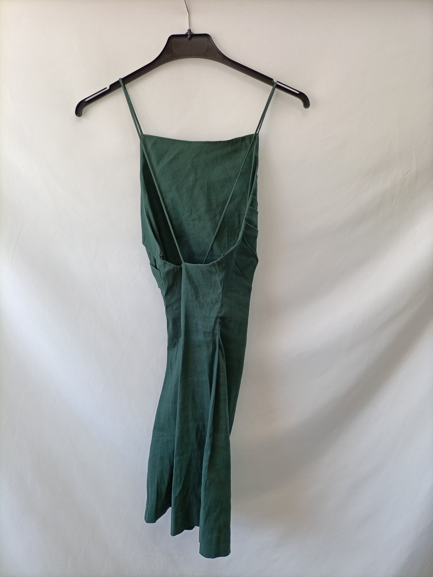 ZARA. Green fitted dress S.XS