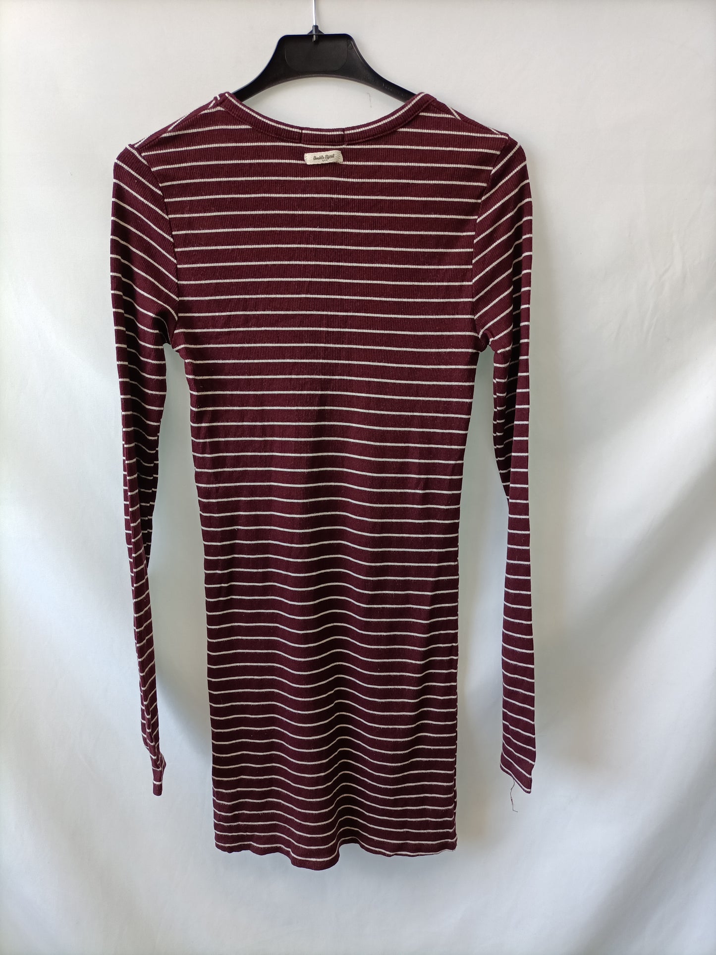 DOUBLE AGENT. Stretch ribbed striped dress Tm