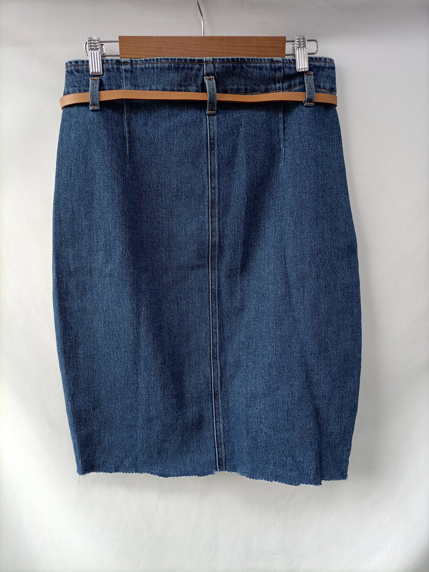 ZARA. Dalda vaquera cremallera T.l