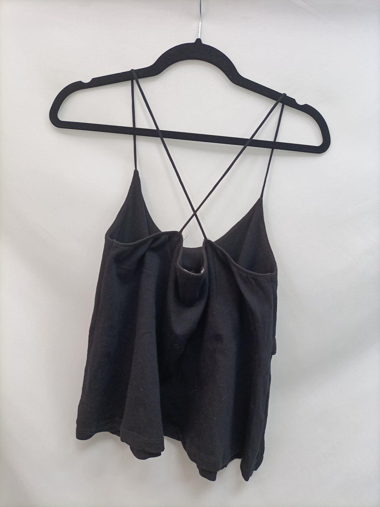 MANGO. Top Negro elástico.T.m