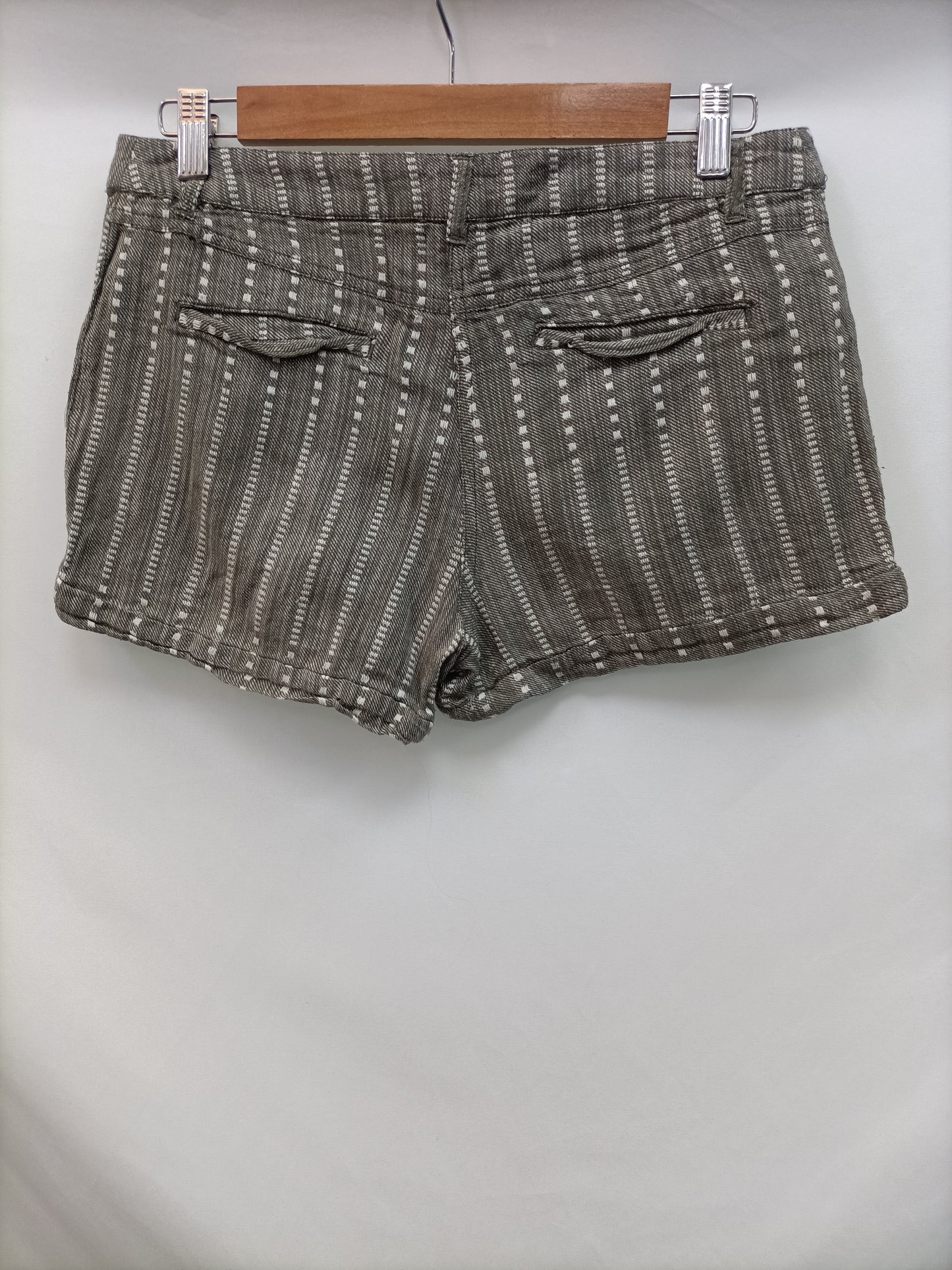 MANGO. Shorts gris algodón T.36