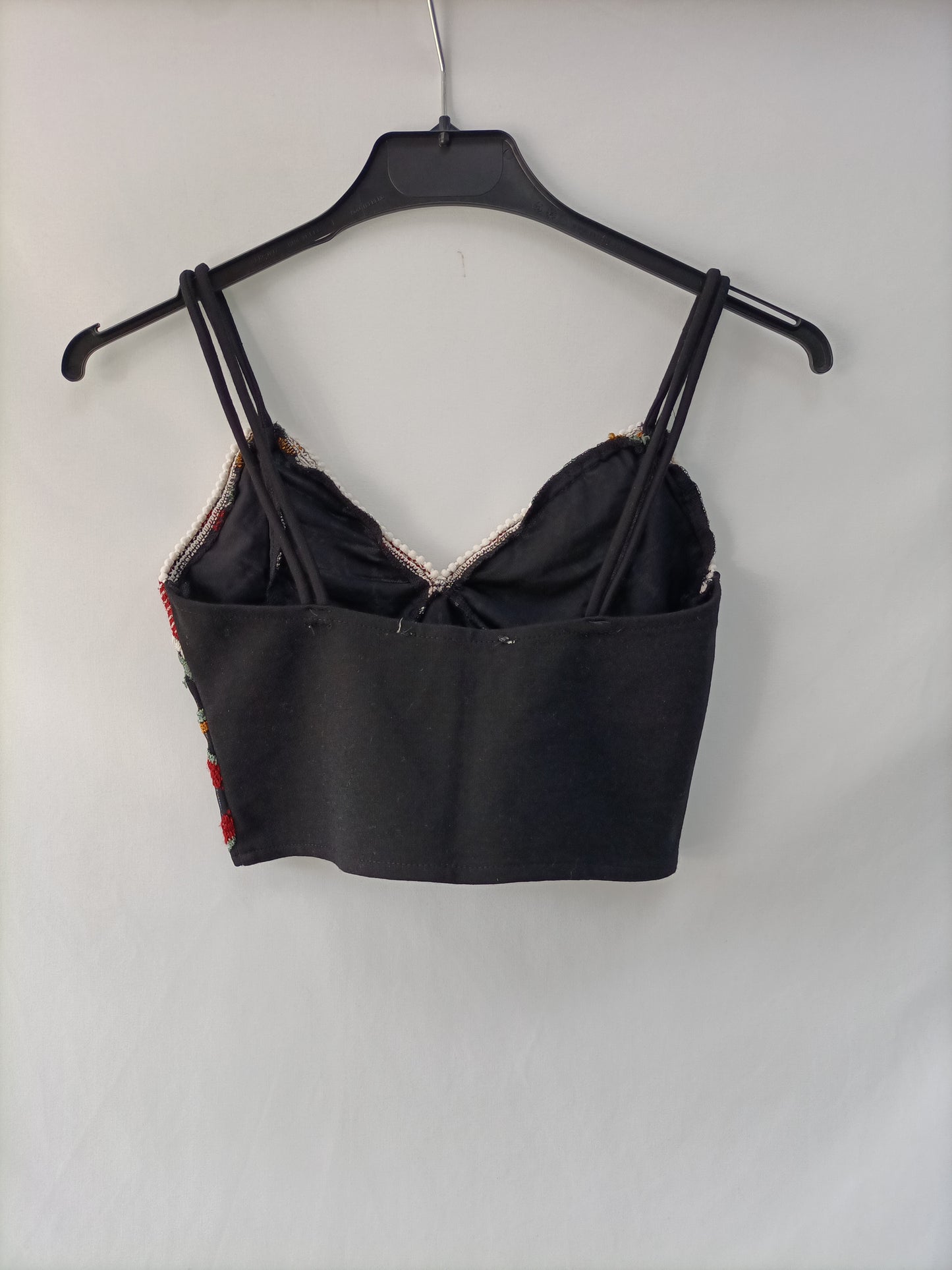 ZARA. Embroidered Crop Top Tm