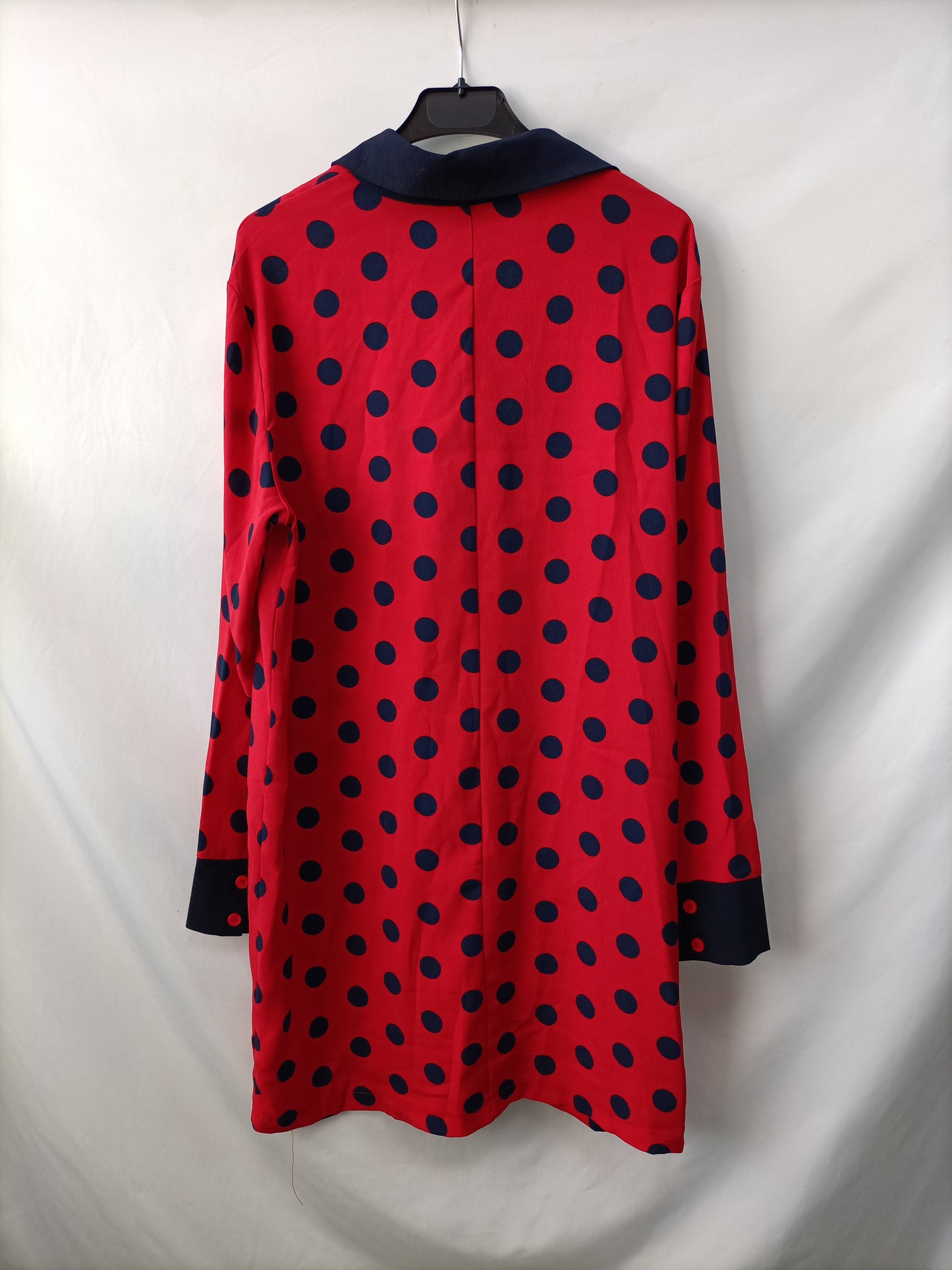 ELLI WHITE.Vestido lunares T.L