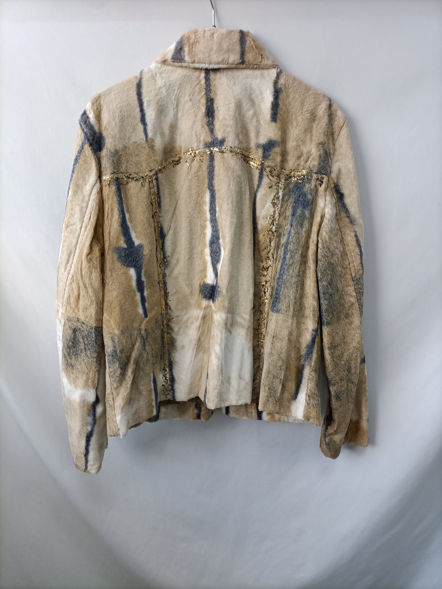 CAPPOPERA ATELIER.Chaqueta multi pelito T.xl