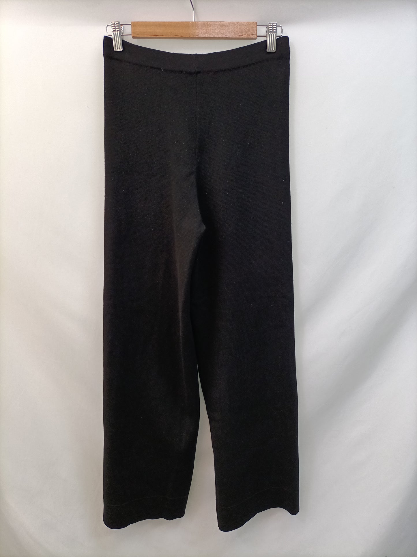 ZARA. Pantalón culotte negro T.m