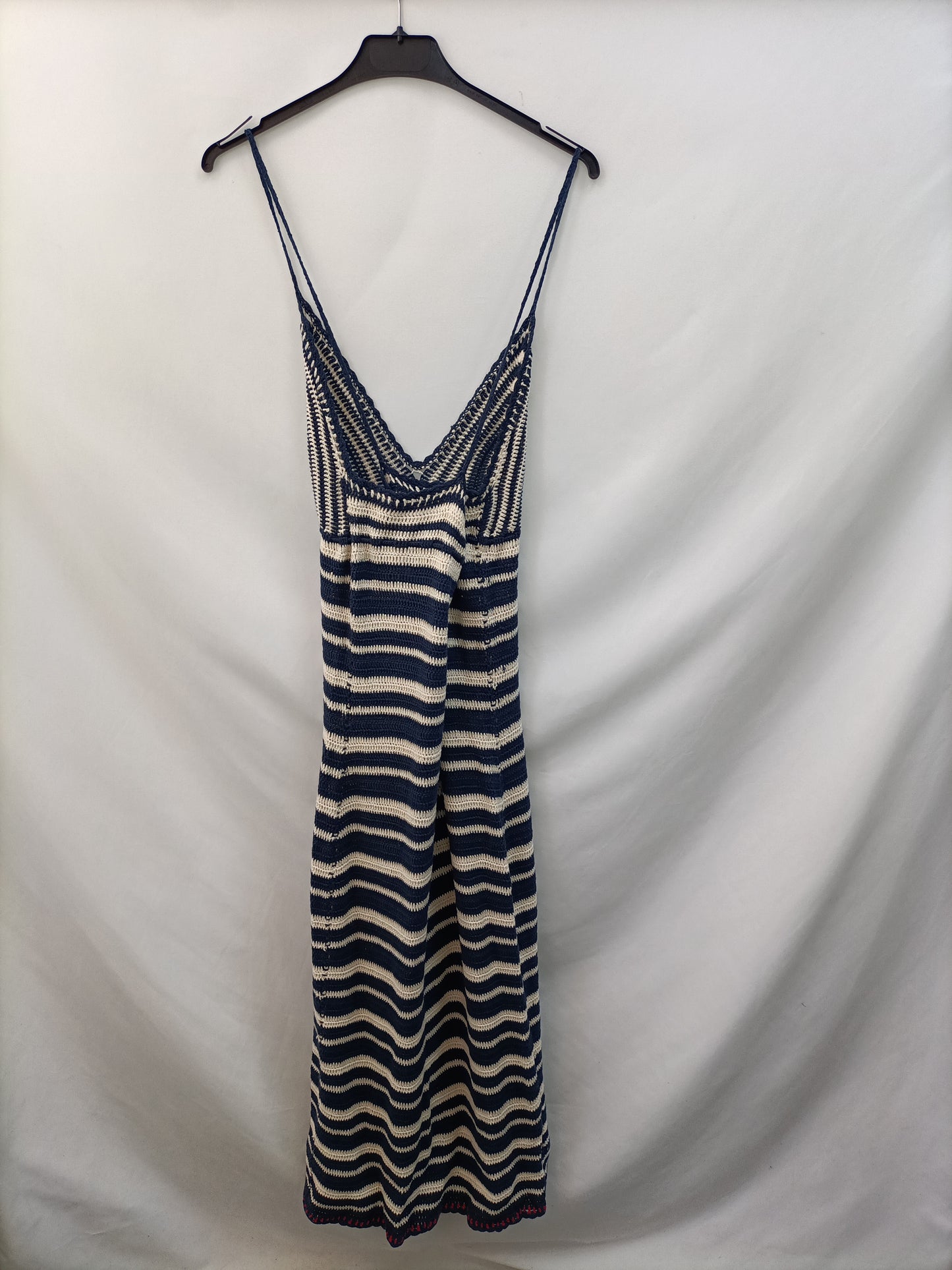 MANGO. Vestido midi croché T.m