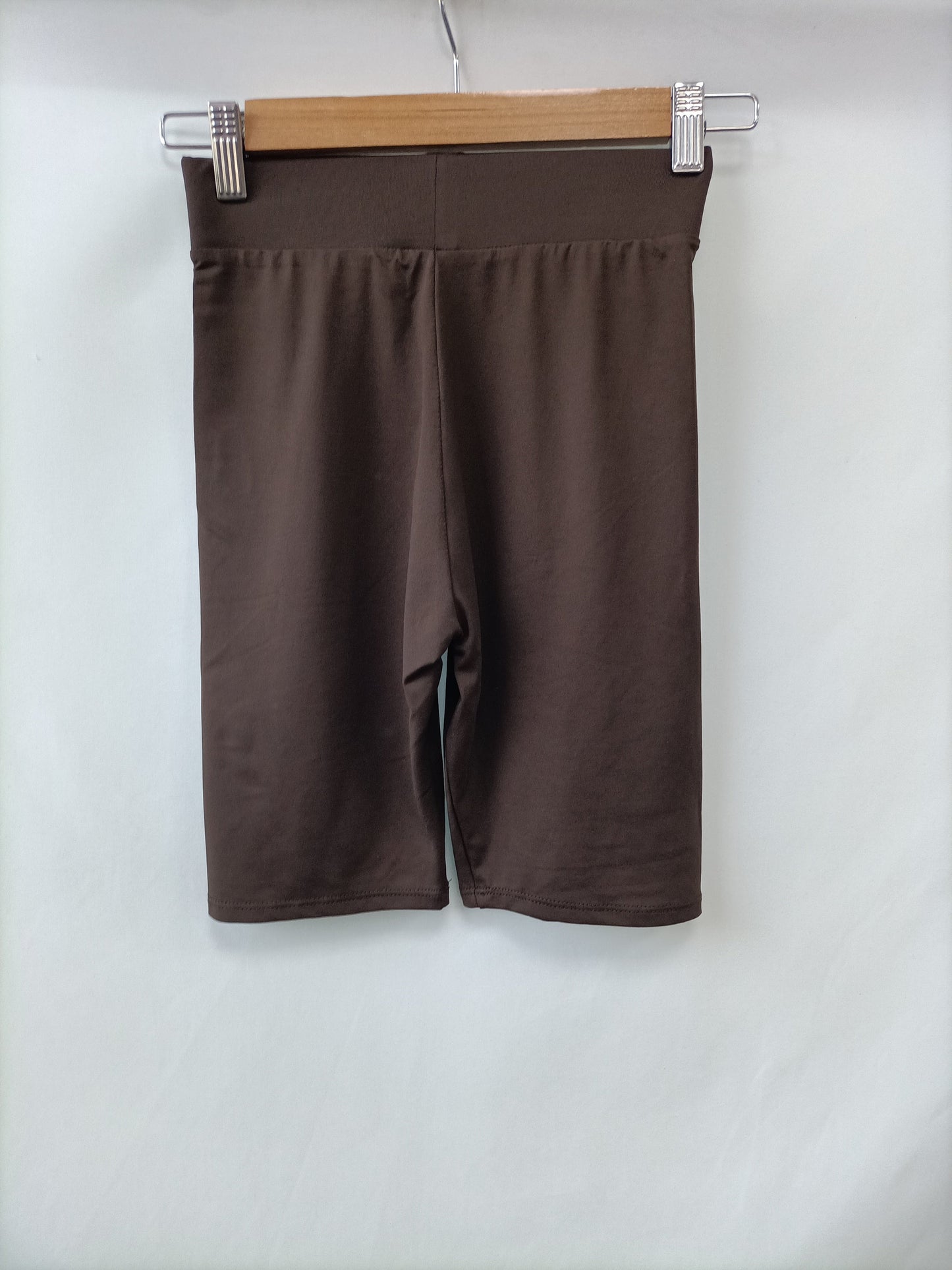 PULL&BEAR. Leggins licra marrón T.s