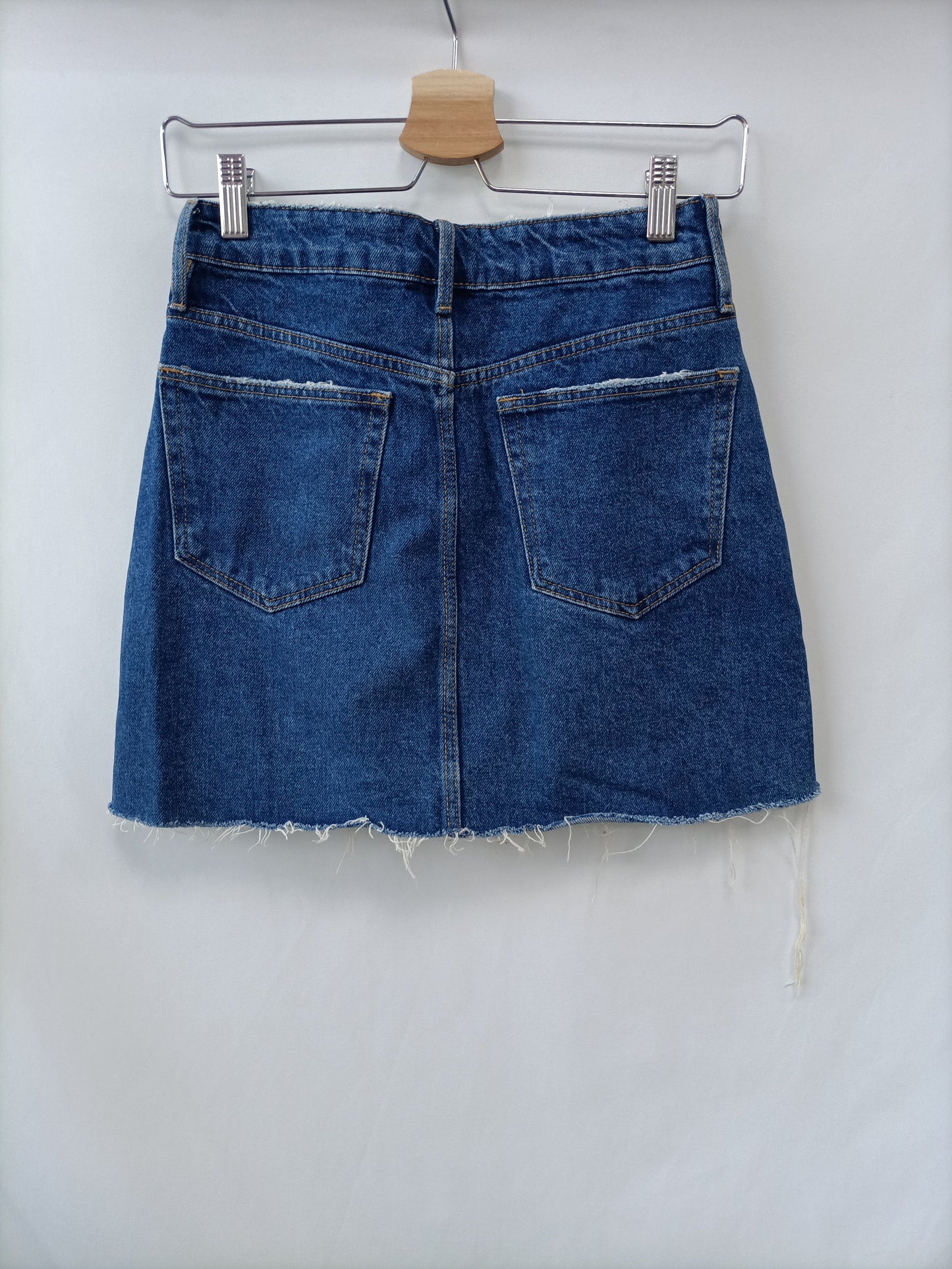 ZARA. Falda básica denim T.xs