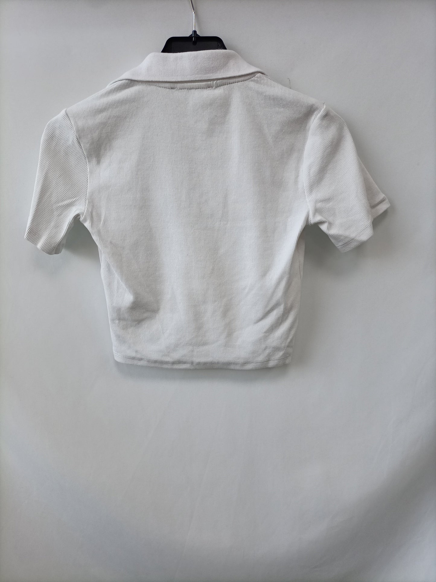 ZARA. Top polero blanco T.s
