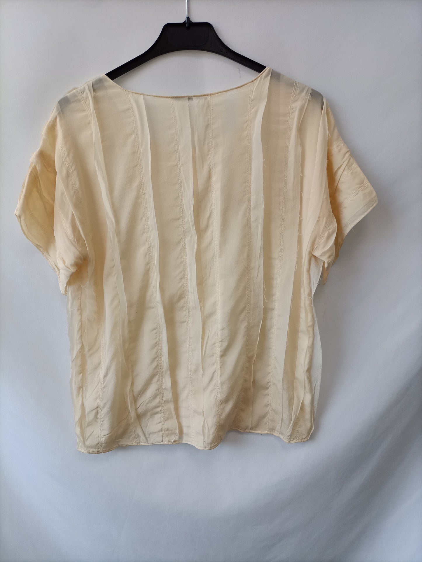 BIMBA Y LOLA. Blusa seda tablas T.s