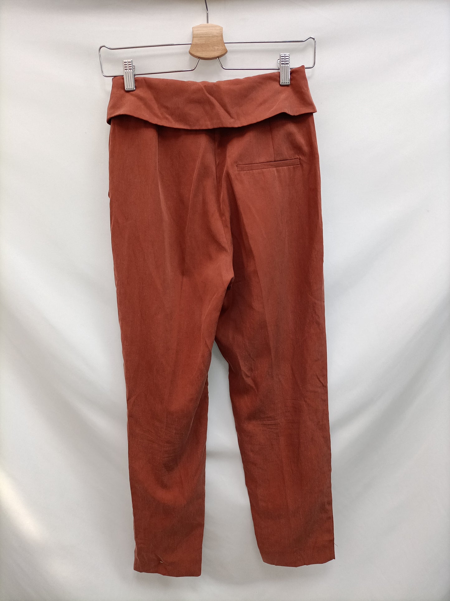 MANGO. Pantalones teja fluidos T.xxs