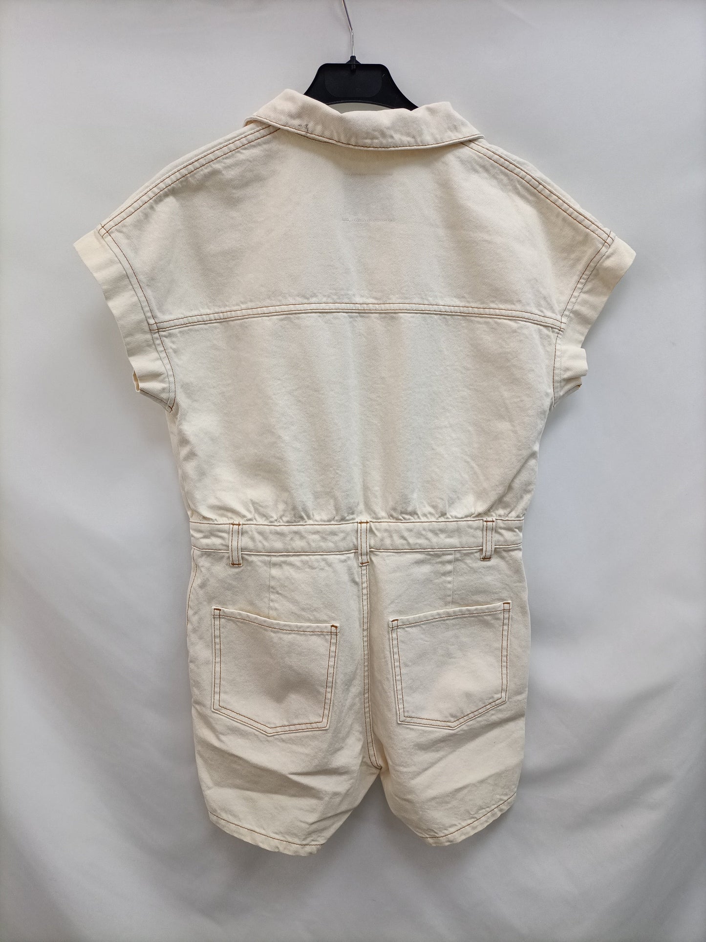 PRIMARK.Mono corto beige denim T.38 (TARA)