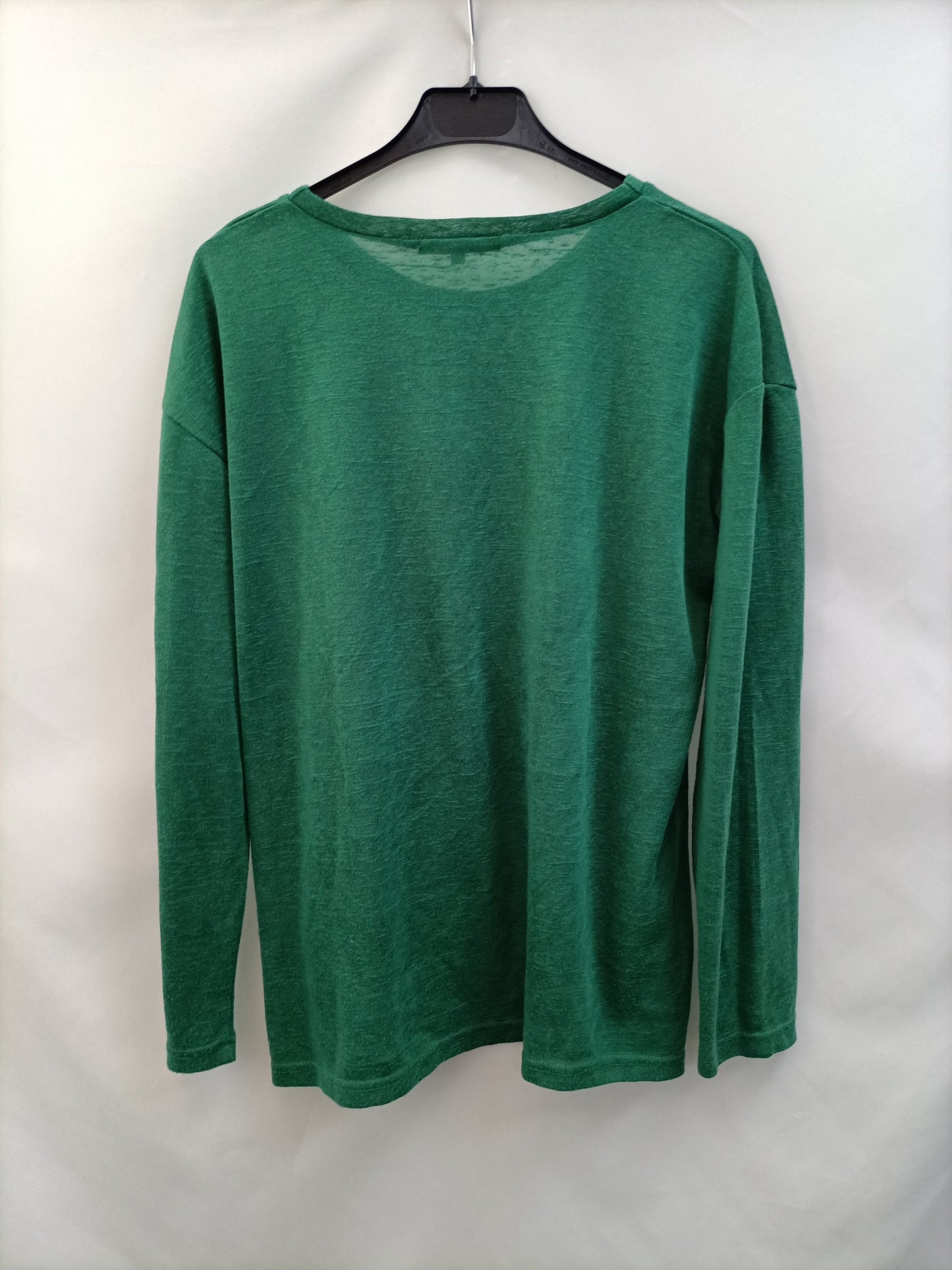 NATURA. Camiseta verde fluida T.l