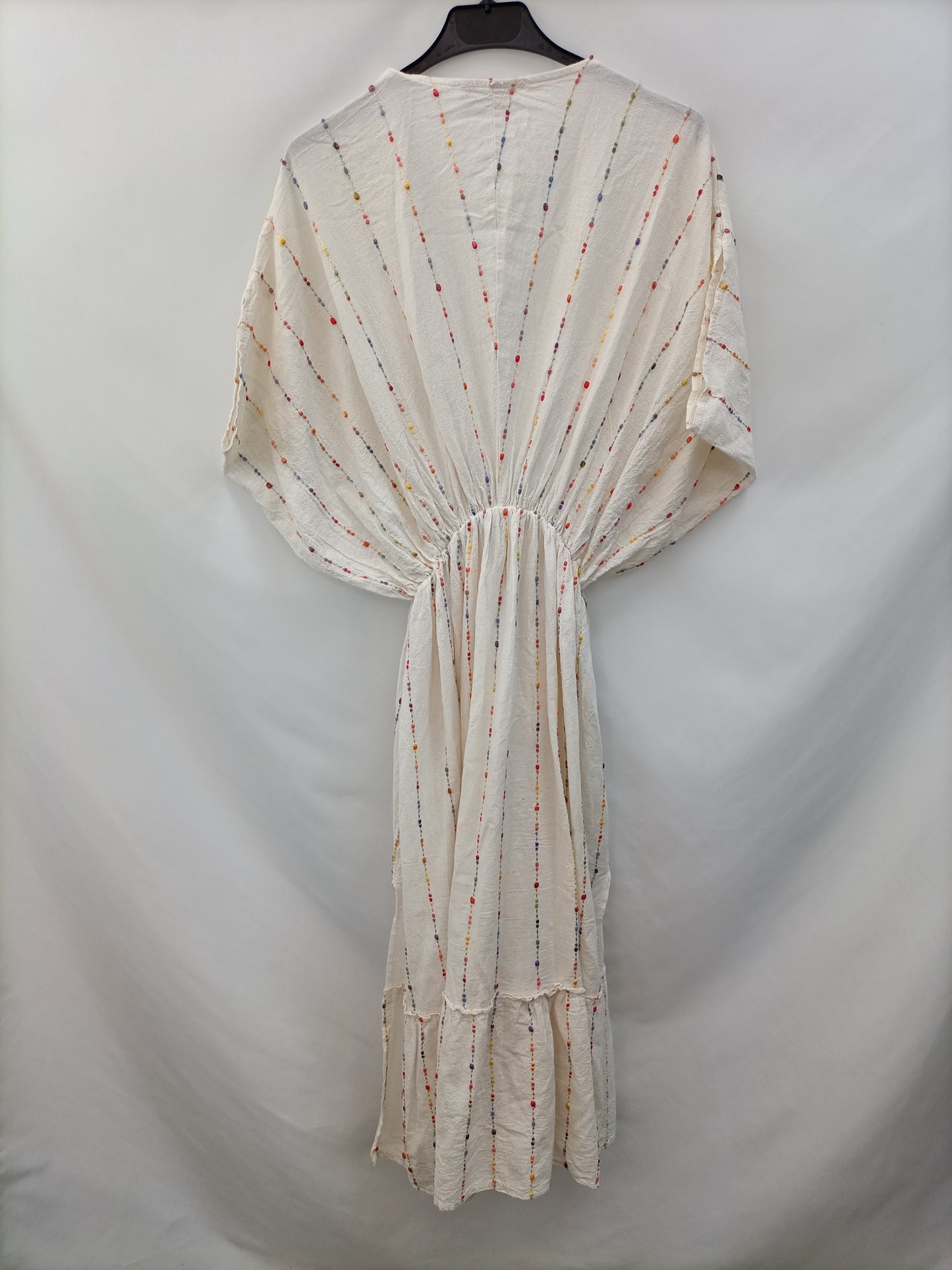 OTRAS.Vestido midi bordado TU