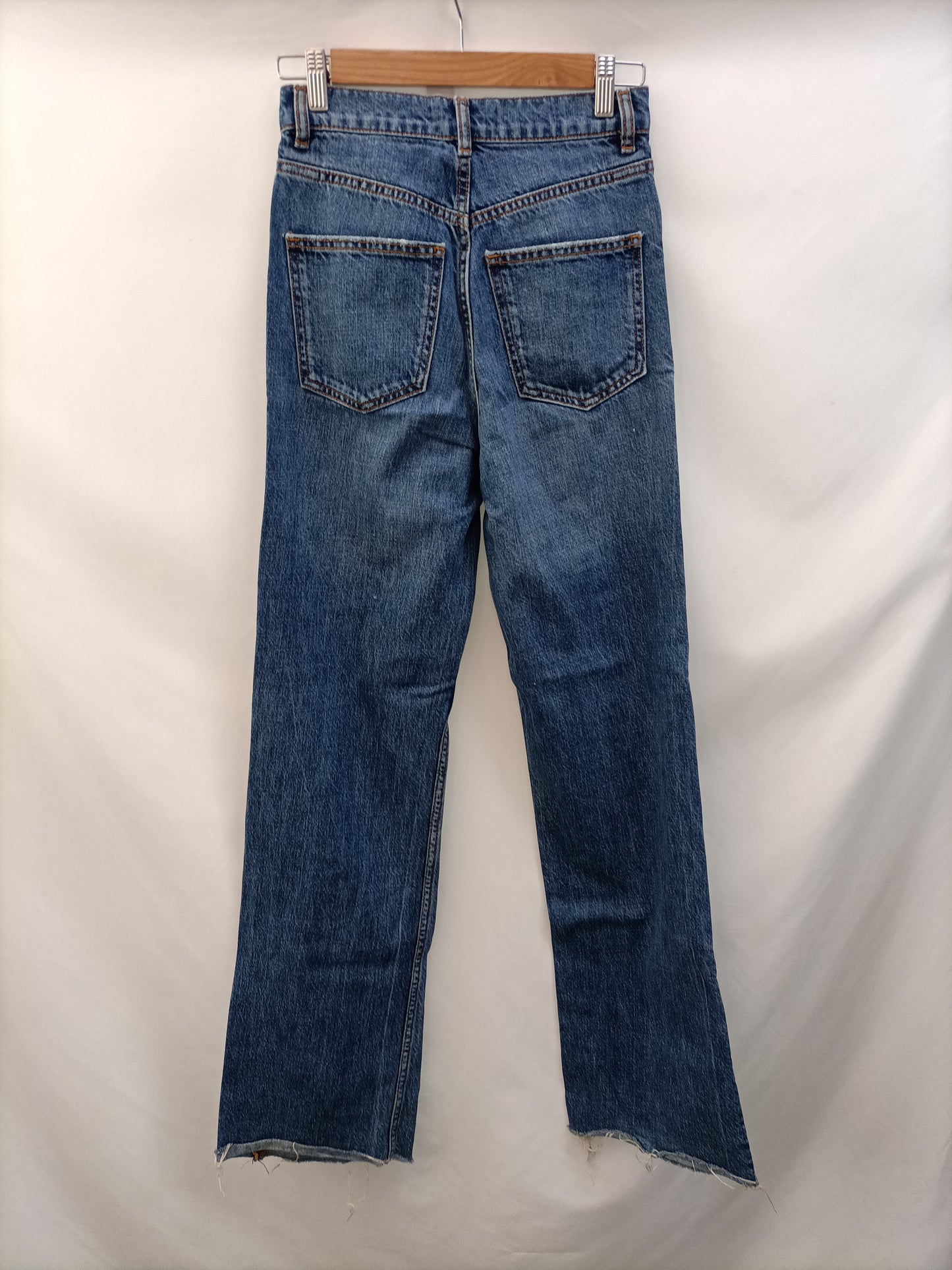 ZARA.Jeans rectos anchos T.34