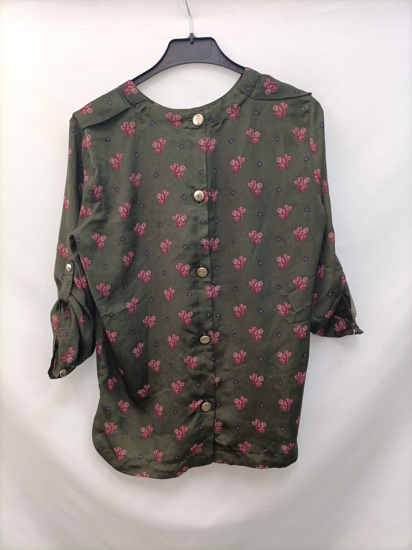 BLANCO.Blusa verde T.M