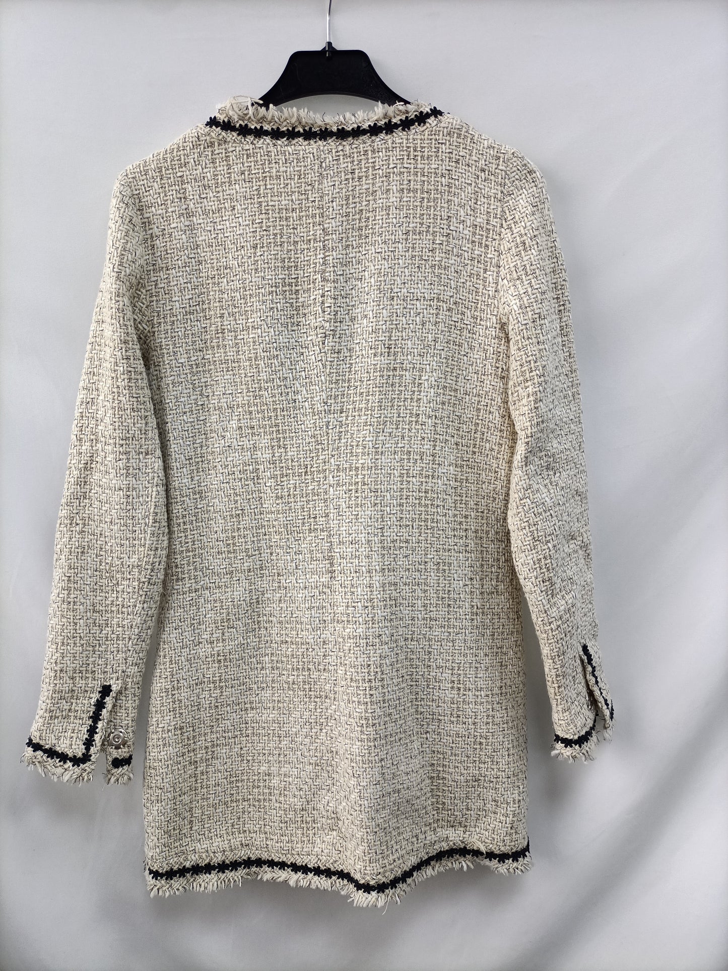 OTRAS. Abrigo tweed beige T.u(s)