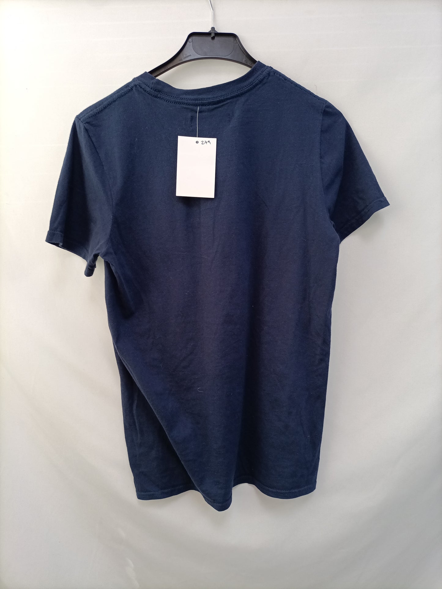 PACO VARELA. Camiseta azul oscuro T.s