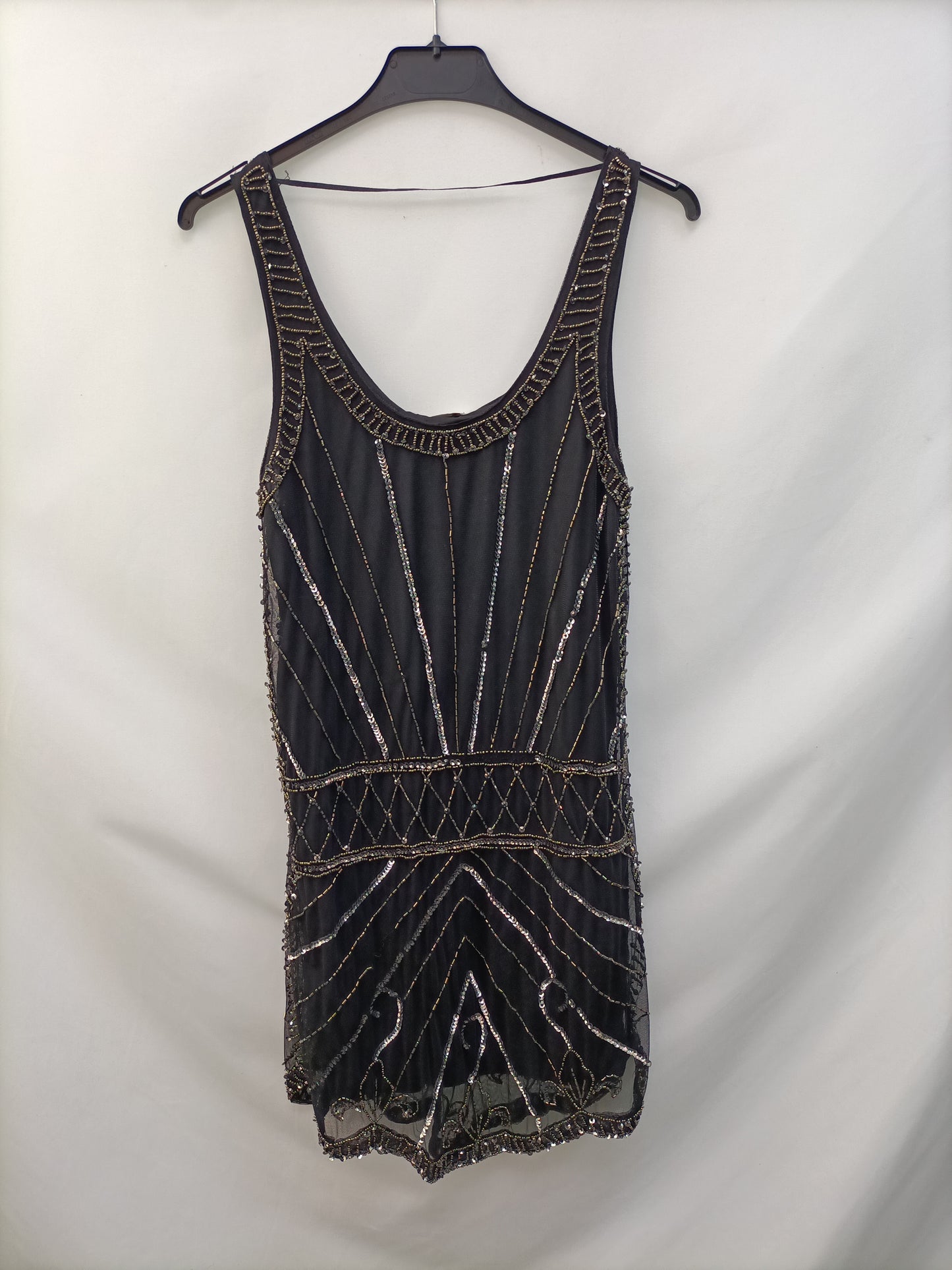 PULL&BEAR.Vestido corto lentejuelas T.s(tara)