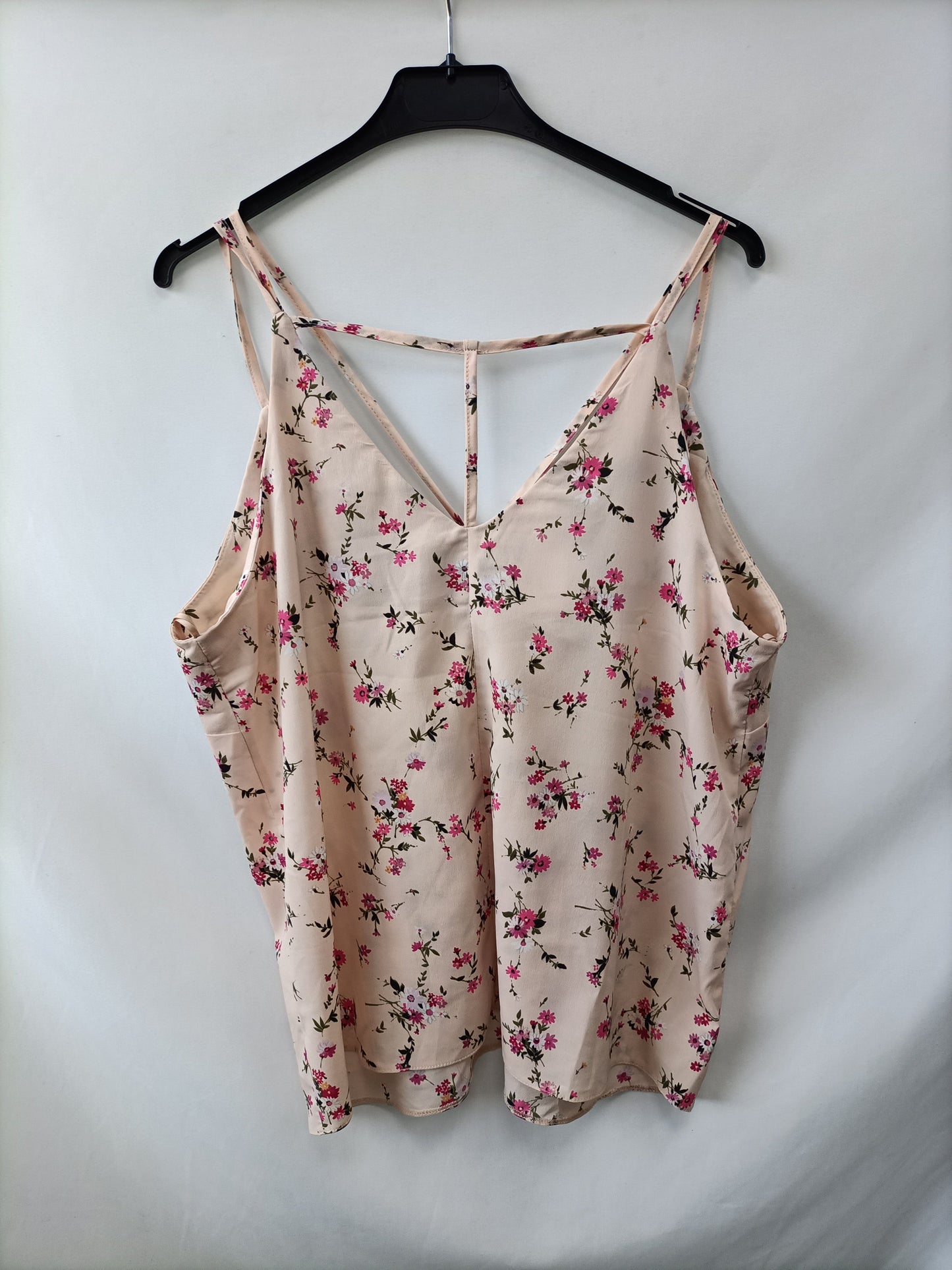 PRIMARK. Top rosa flores T.42