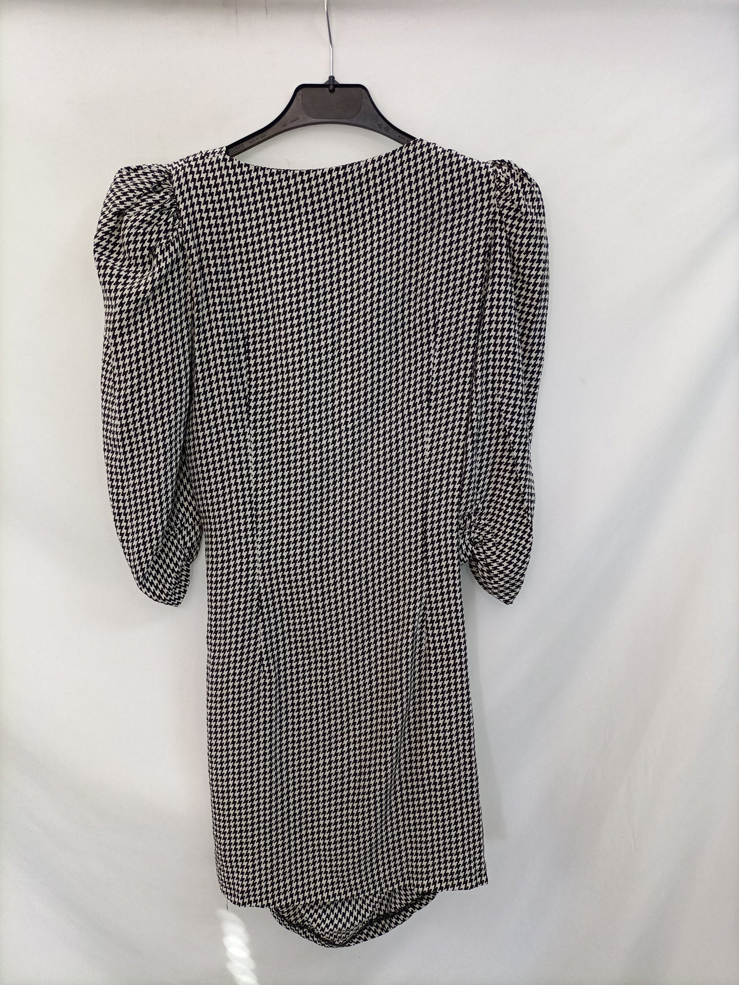 MAJE. Black and white houndstooth dress, size 38