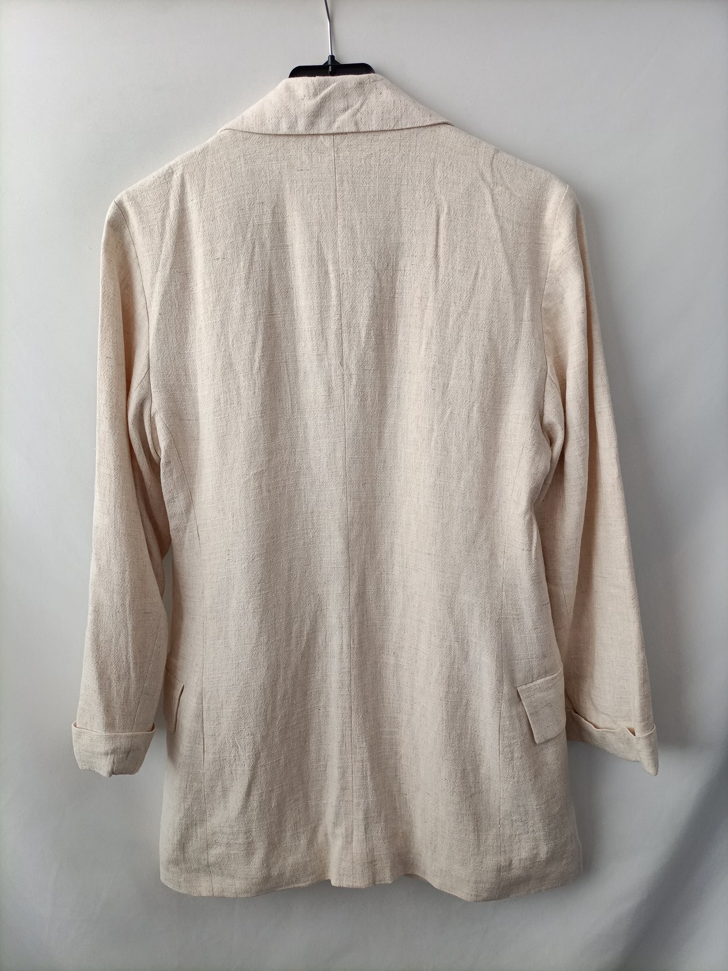 STRADIVARIUS. Blazer beige fluida T.xs