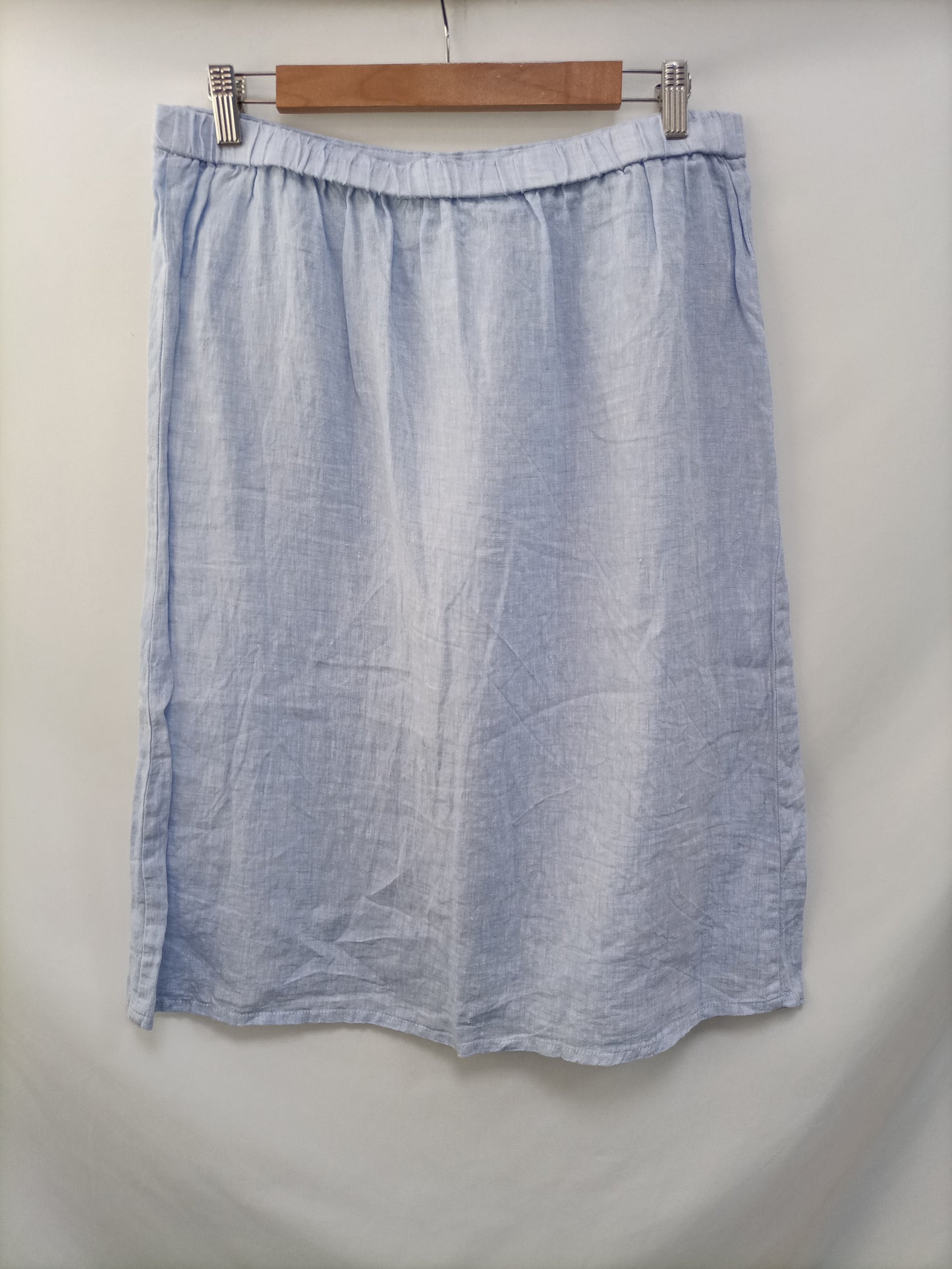 NATURA. Linen midi skirt TL