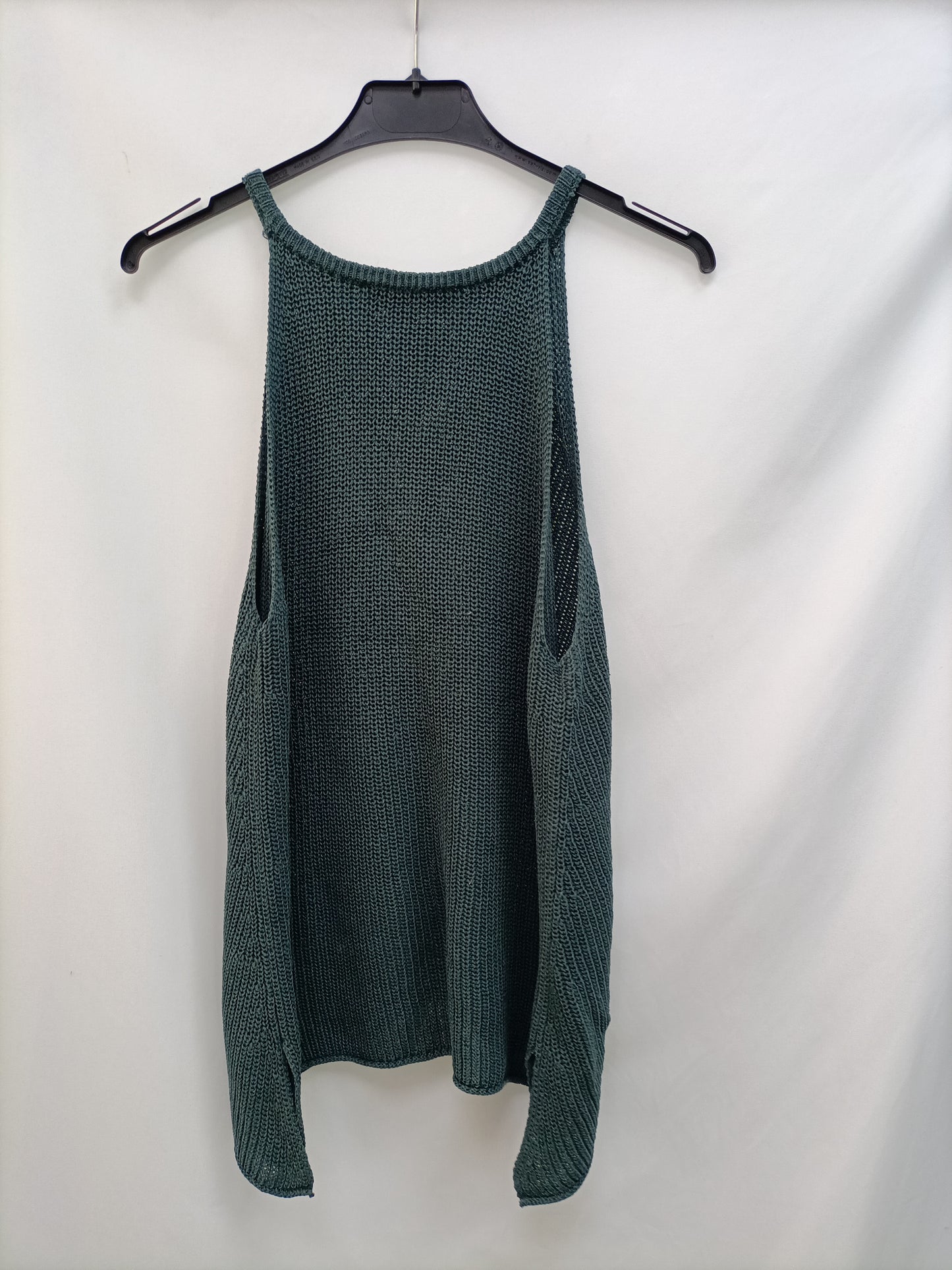 ZARA. Top punto verde T.s