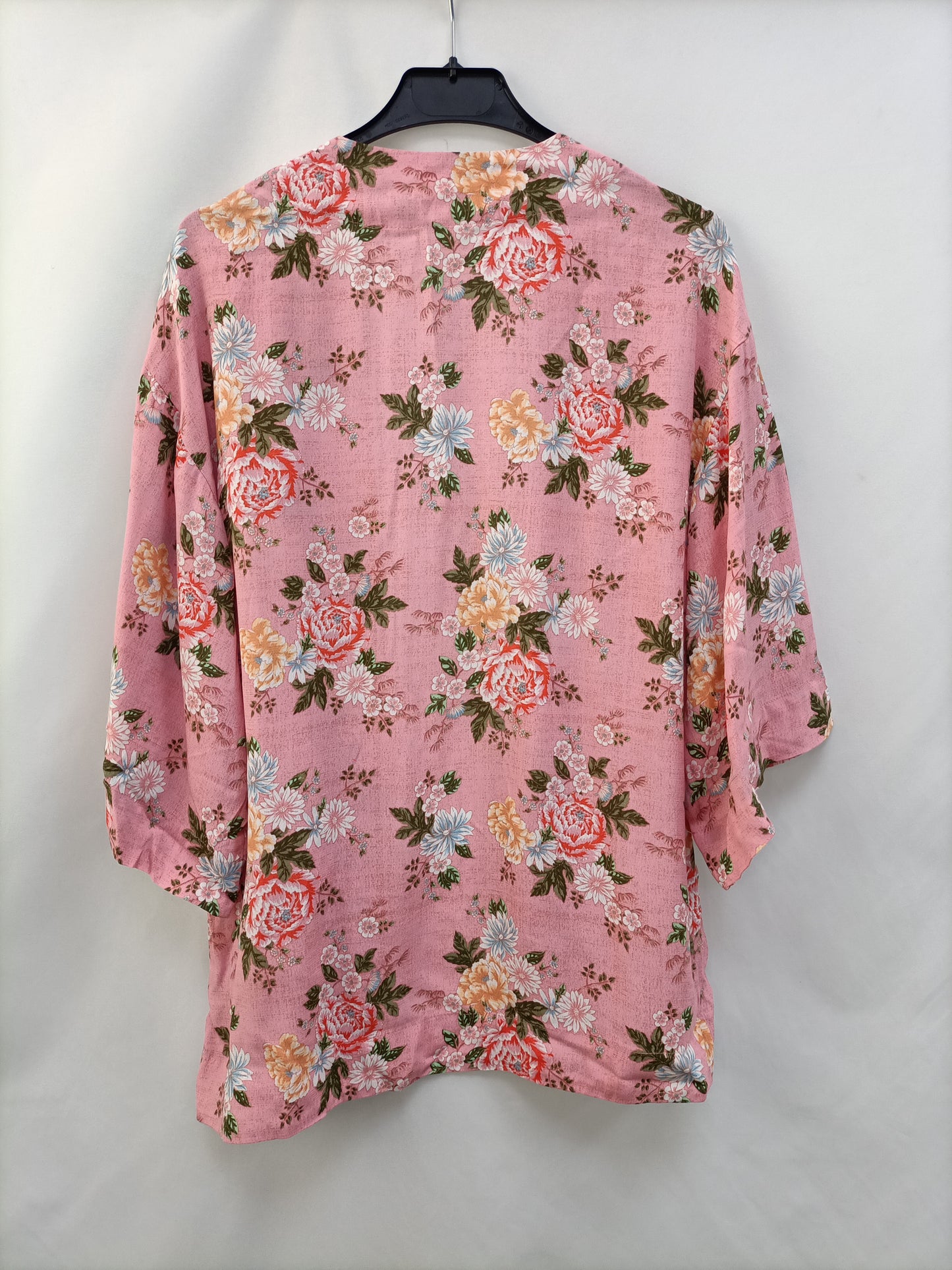 FOREVER21. Kimono rosa flores T.s