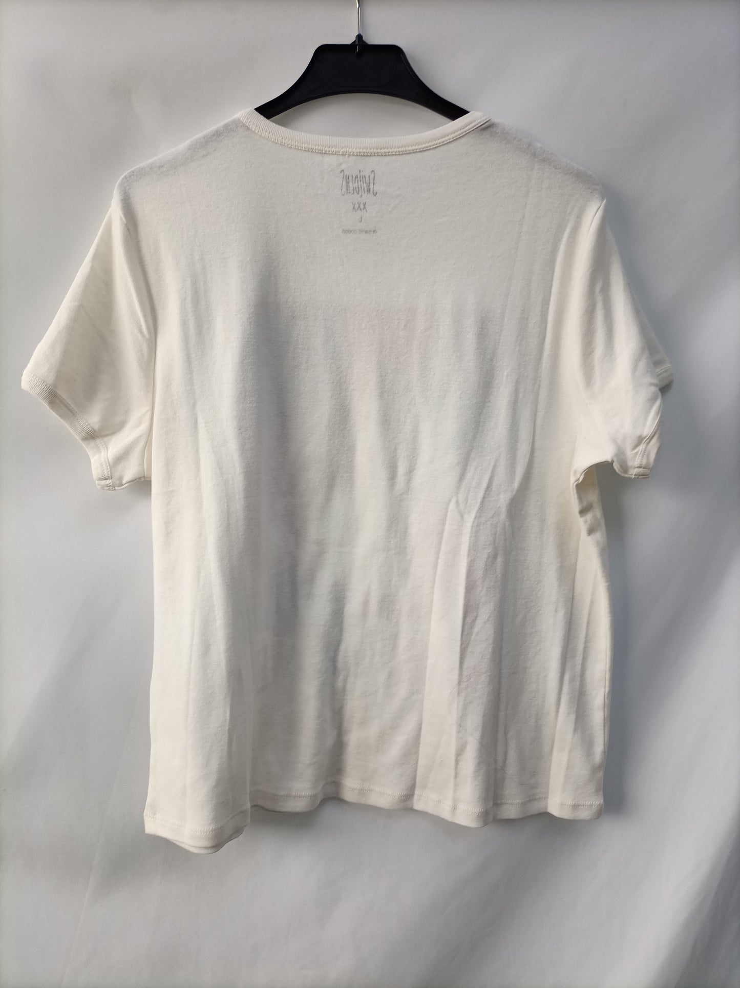 SWILDENS. Camiseta beige estampada T.l