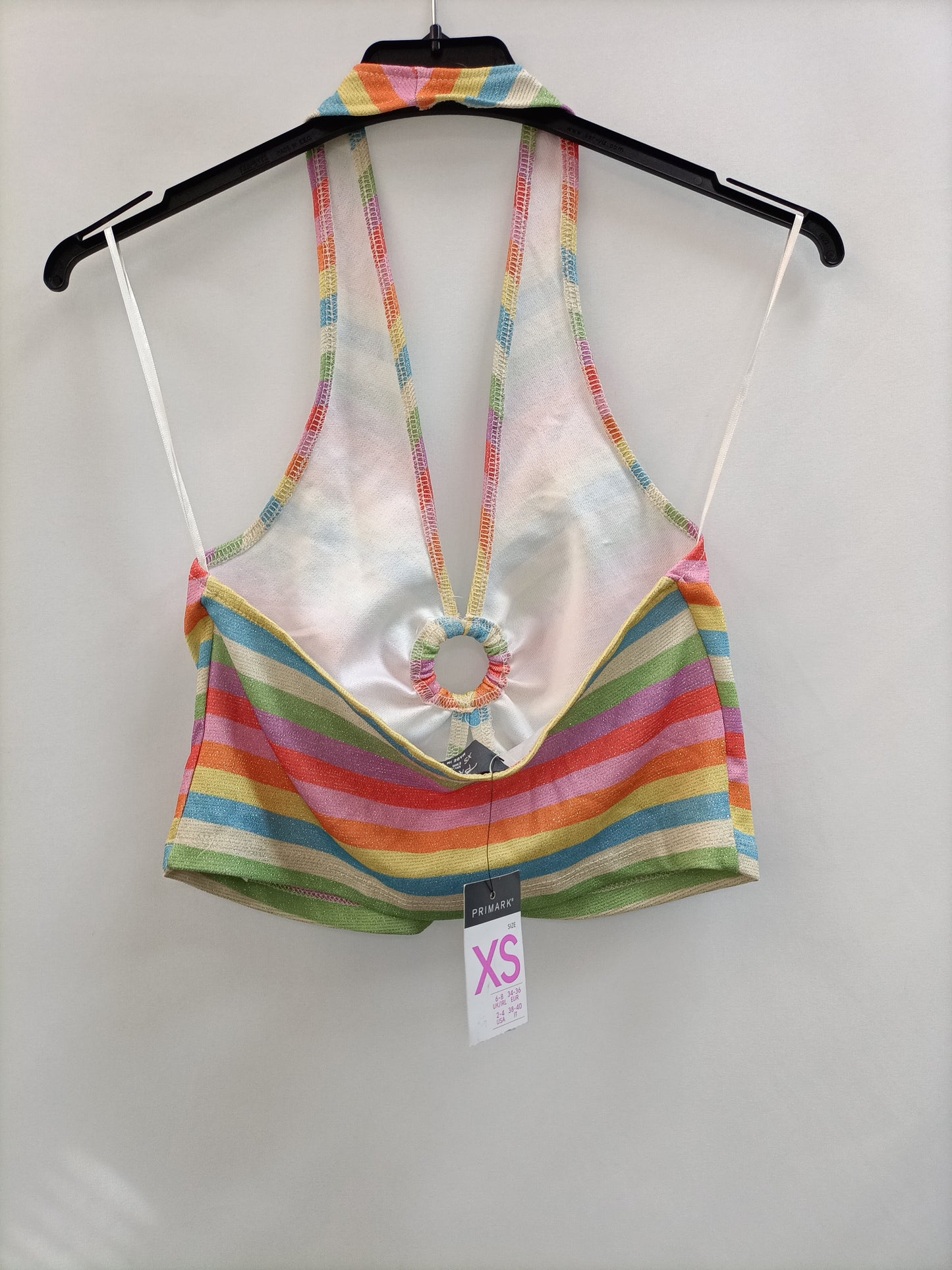 PRIMARK. Top punto rayas T.xs
