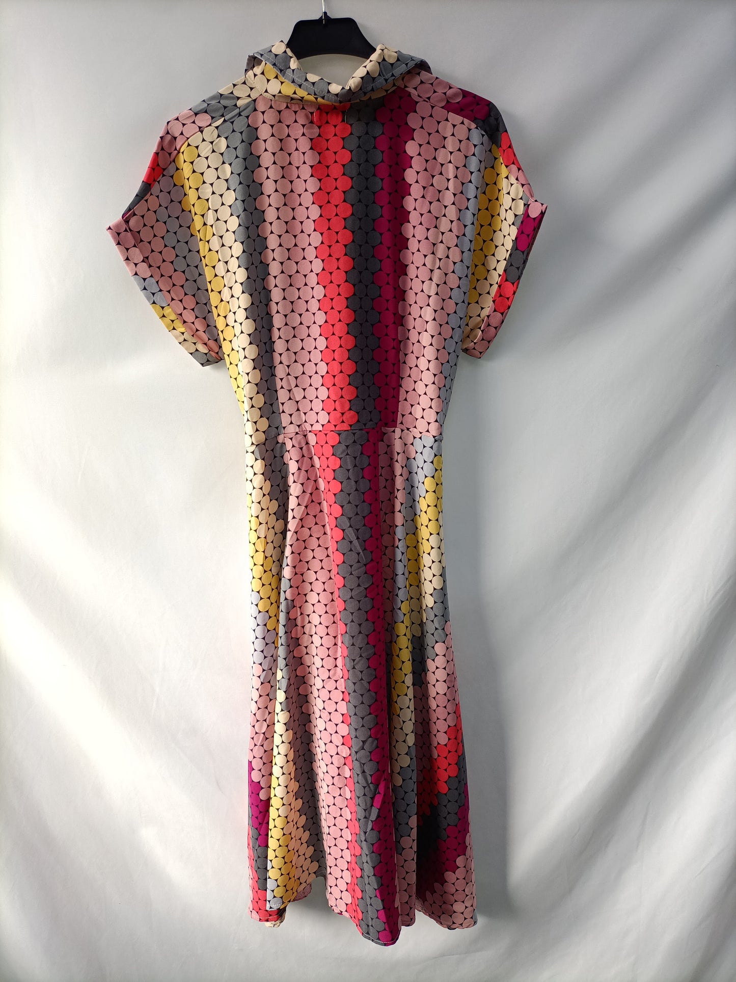 CASTAÑO DE INDIAS. Vestido midi Lunares T.s/m