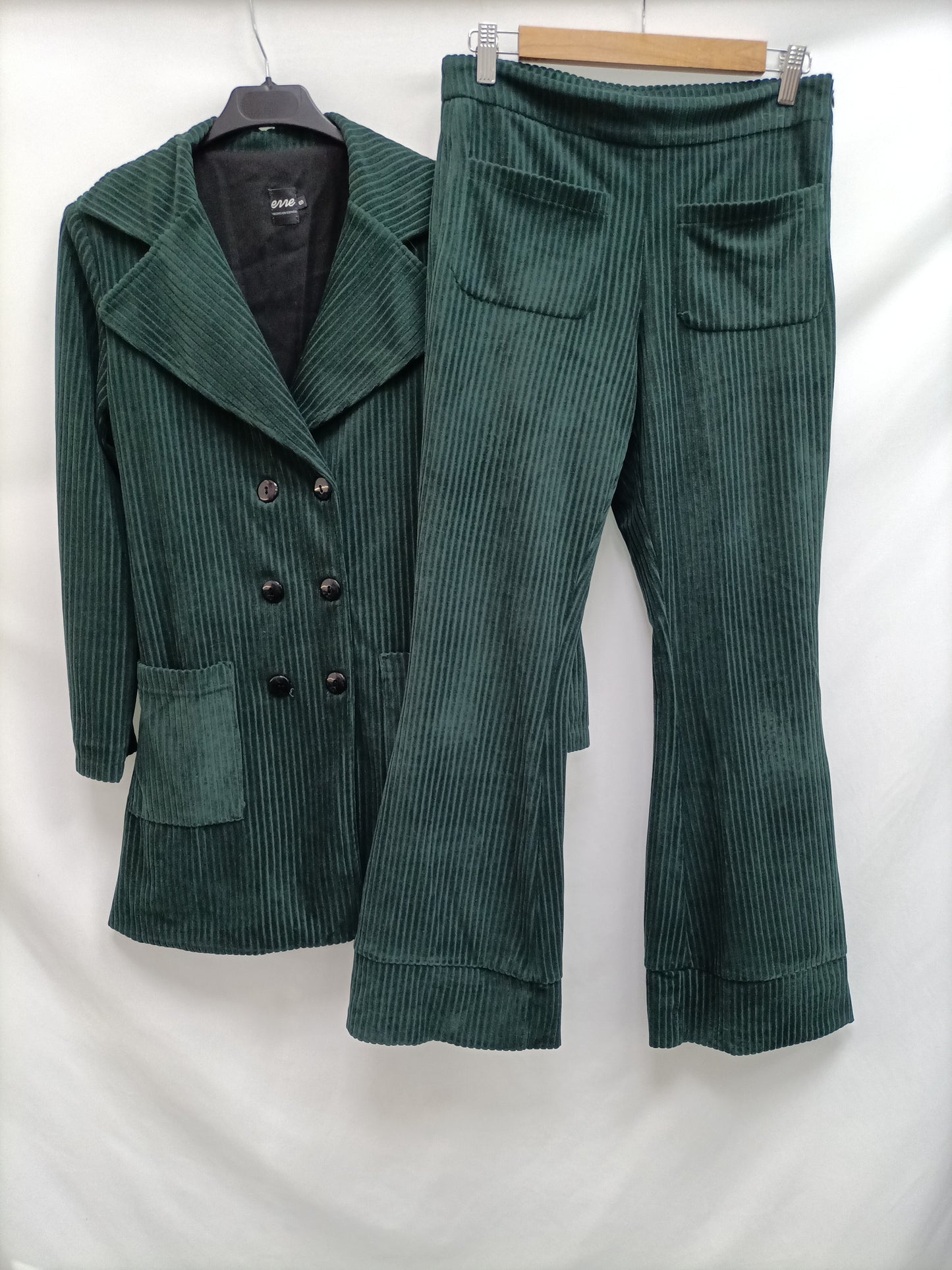 ERRE. Blazer Verde larga pana T.s