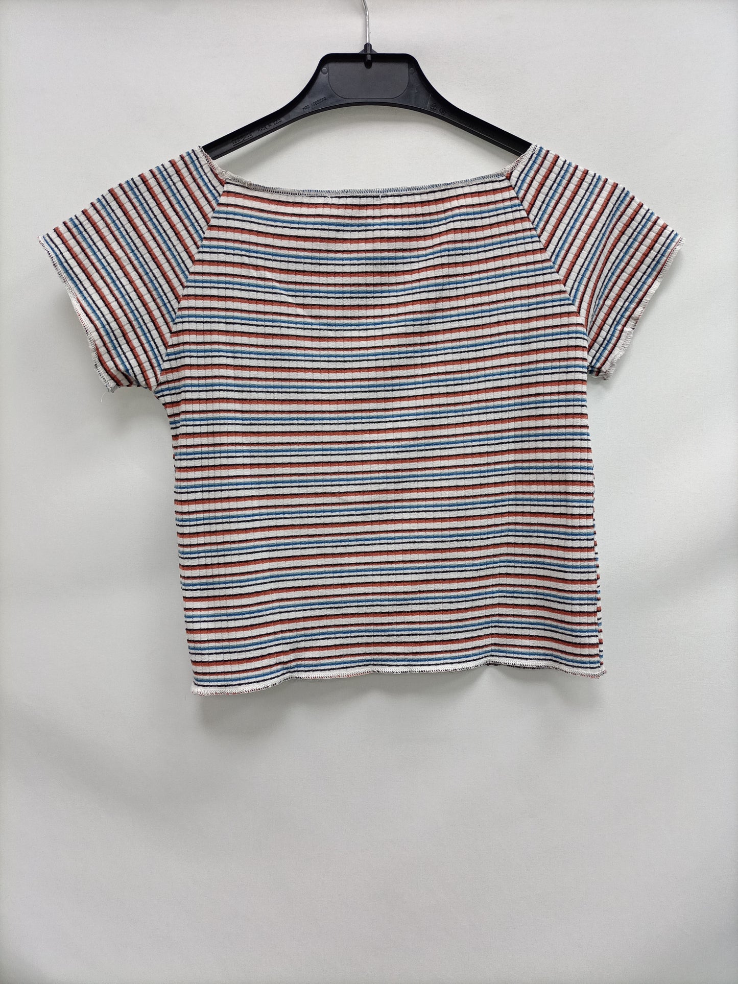 SUBDUED. Multicolor striped Ts top
